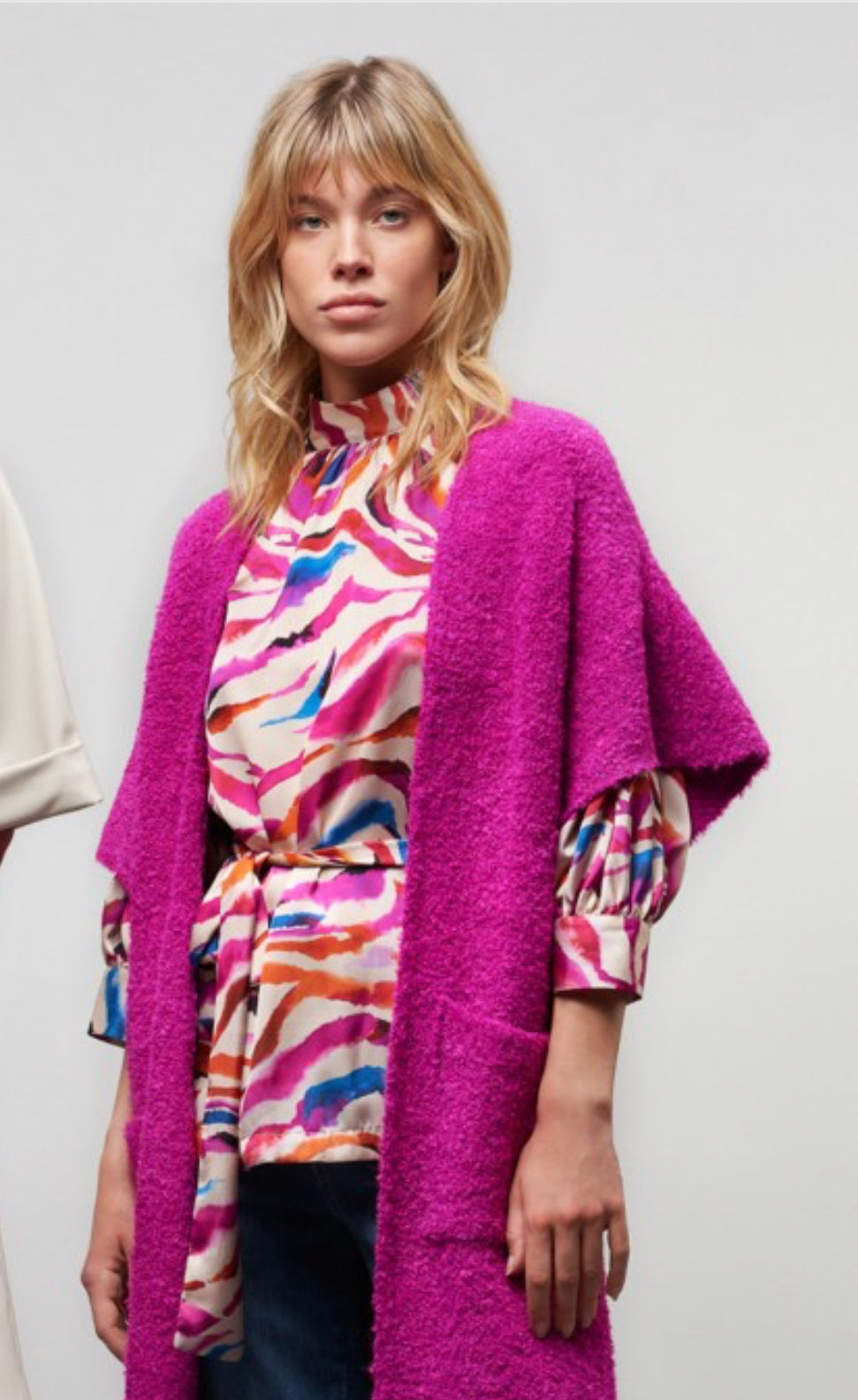 Mouwloze gilet DEBBIE in fuchsia - Senso ( S9342 )