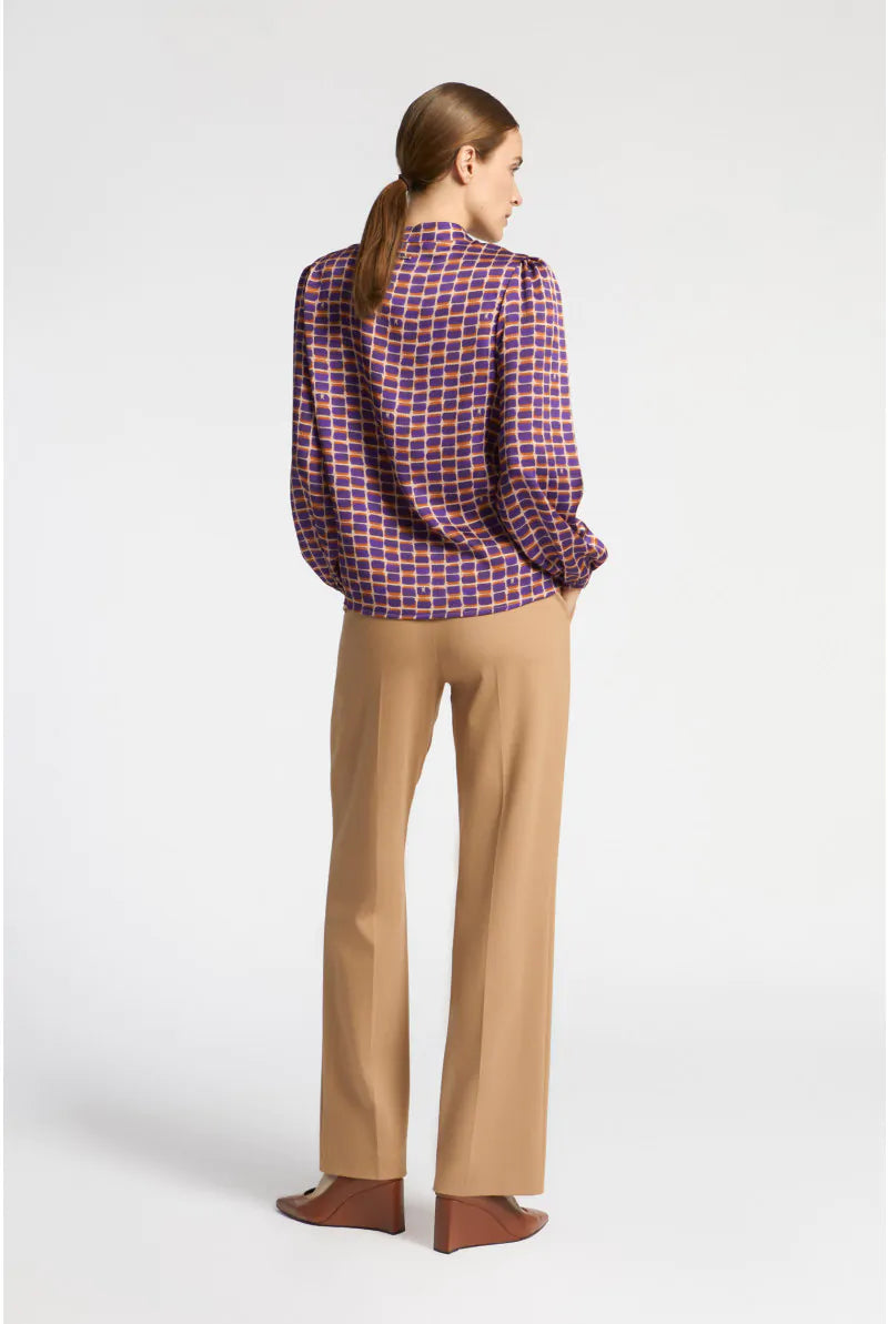 Blouse HIMYA met logoprint - Xandres