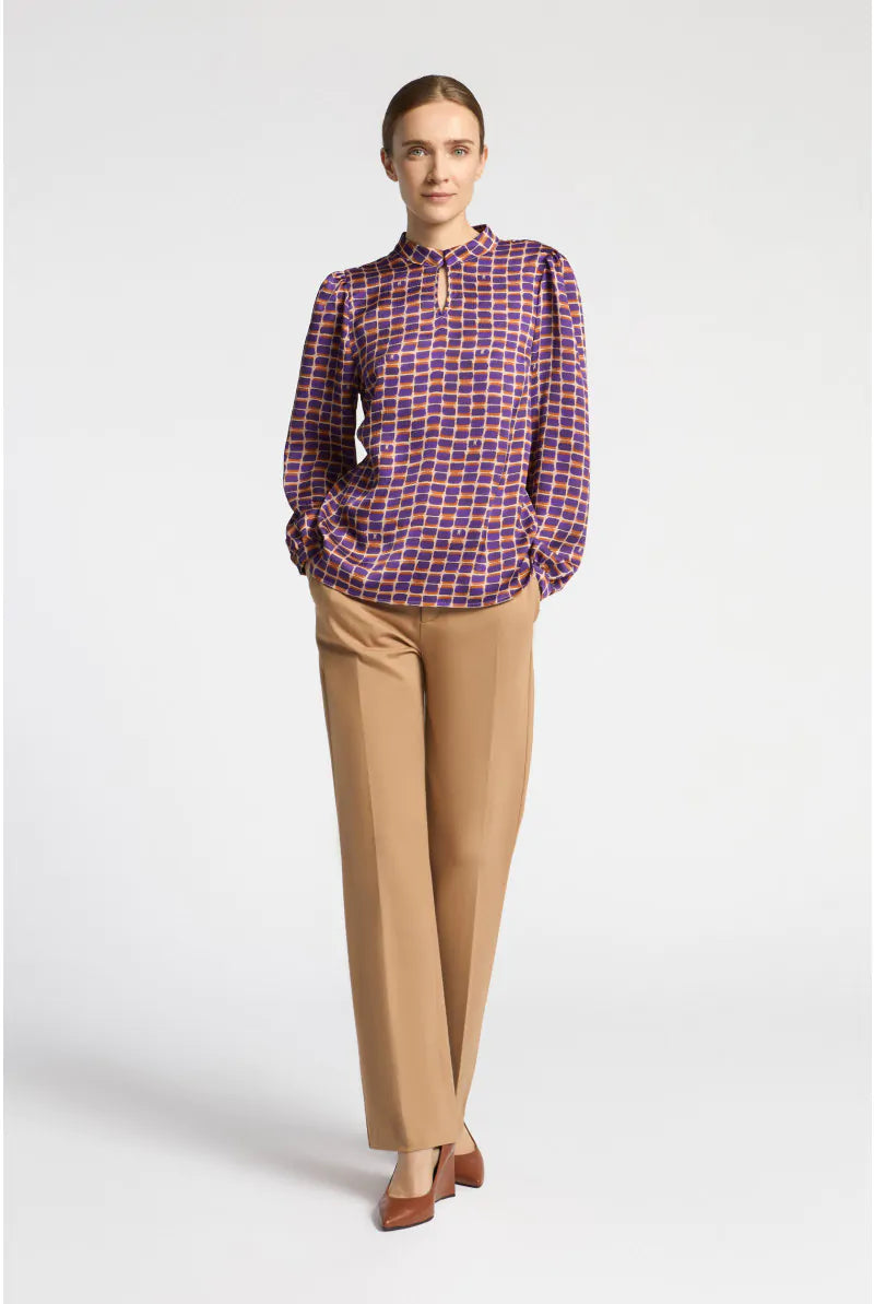 Blouse HIMYA met logoprint - Xandres