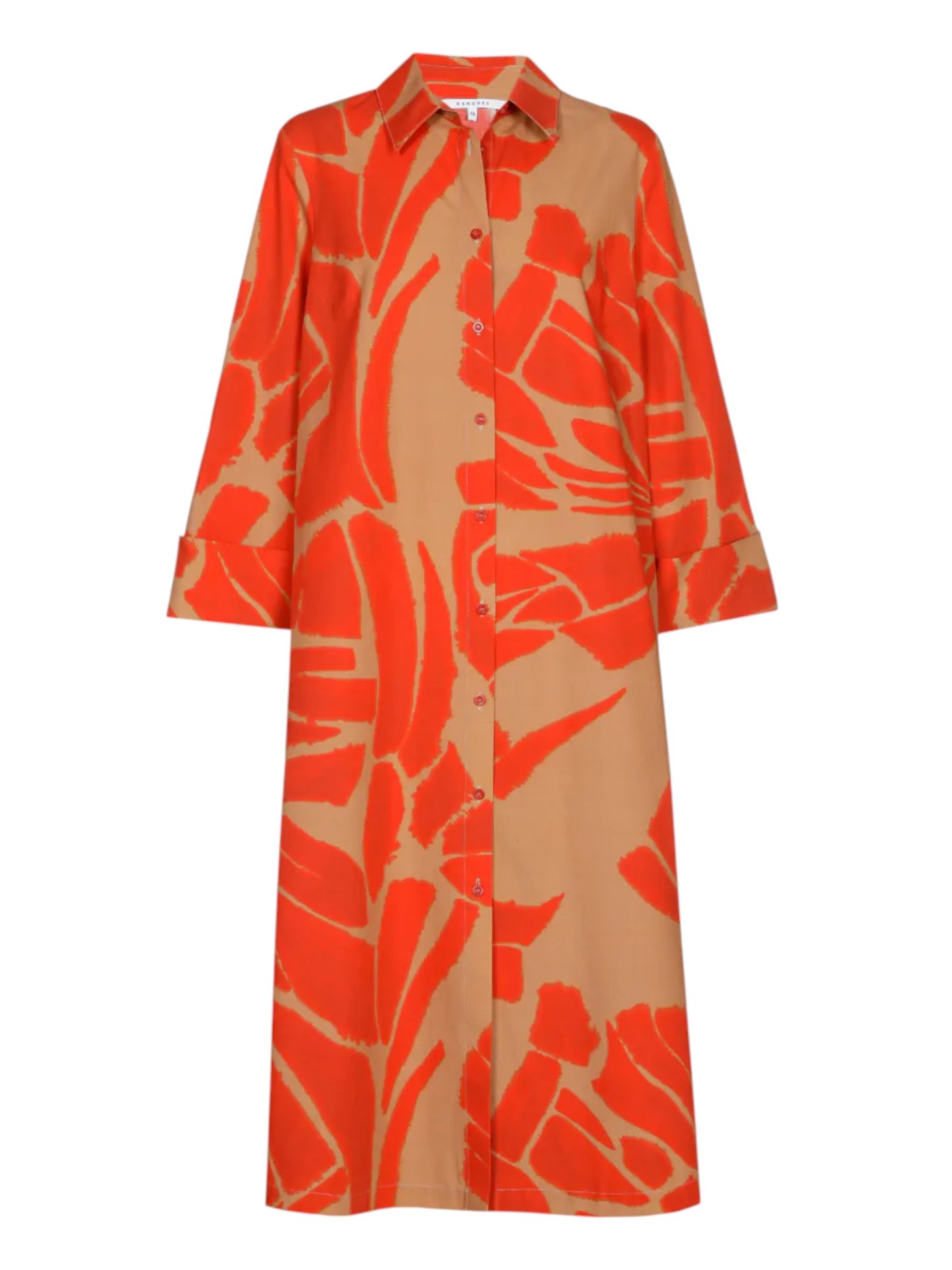 Xandres - doorknoopjurk KAISH met print