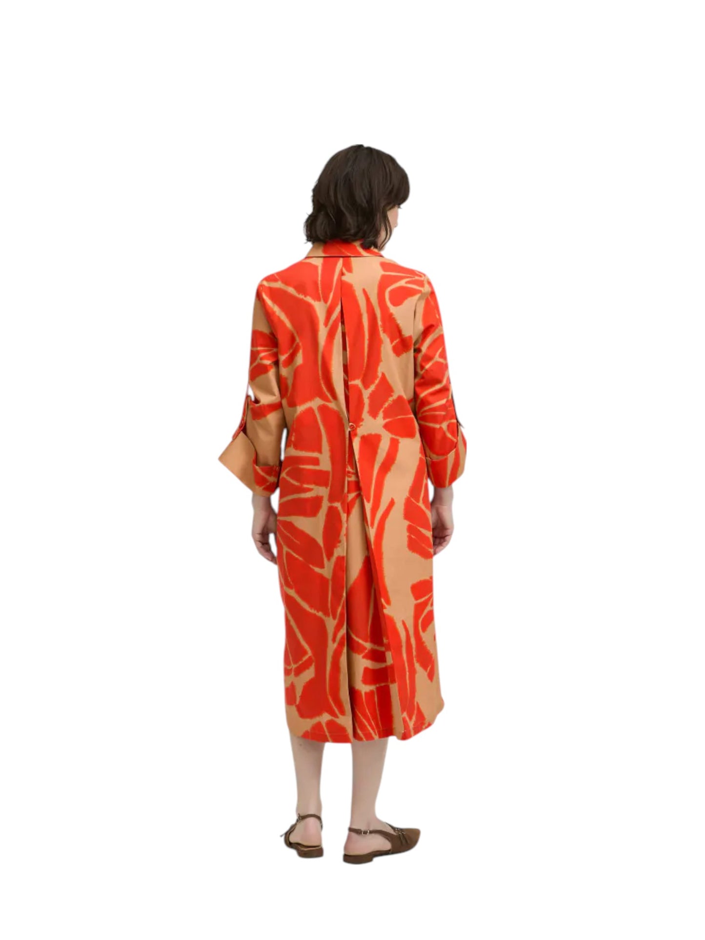 Xandres - doorknoopjurk KAISH met print