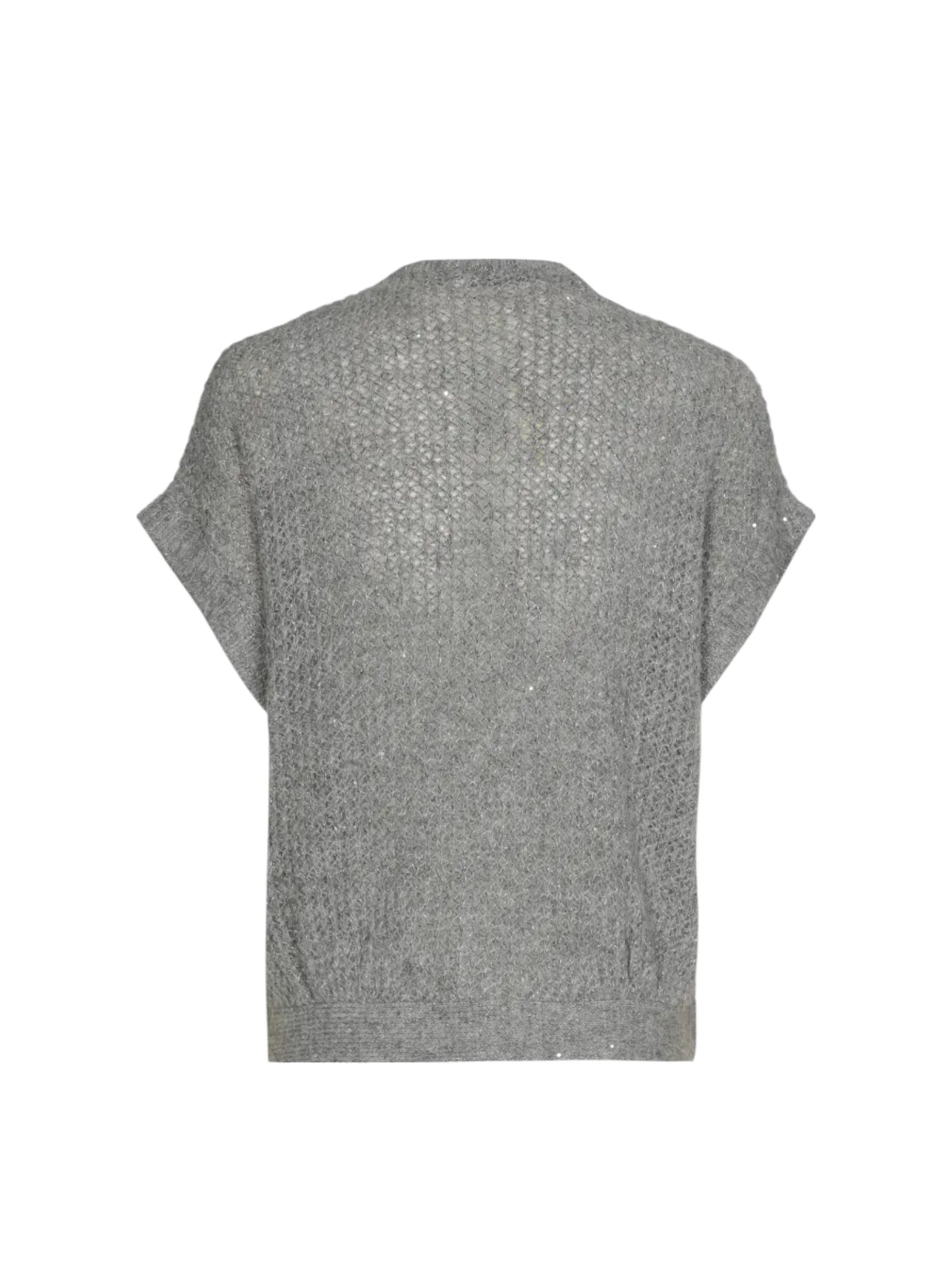 Xandres - grijze gilet korte mouwen AYDA