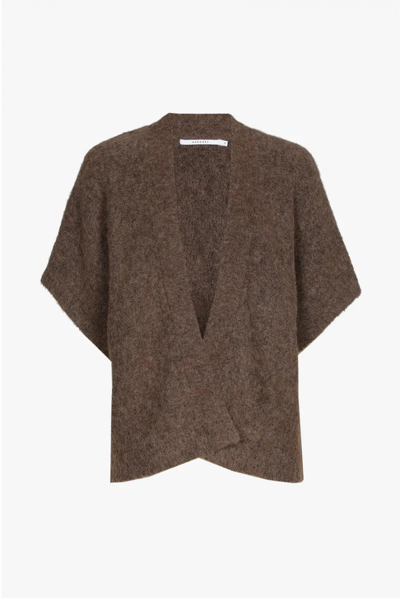 Xandres - bruine wollen gilet ARINSKE