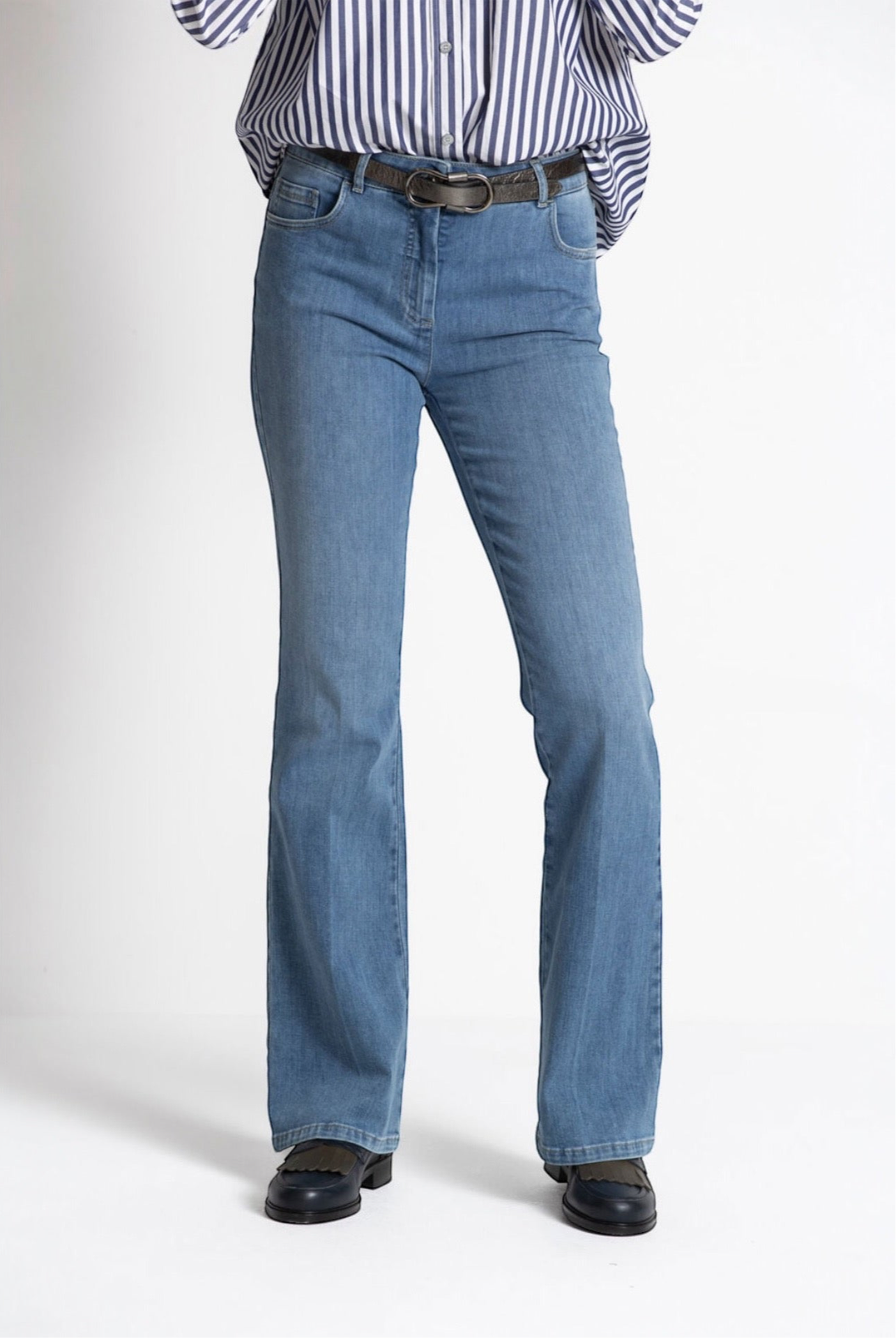 Blauwe flared jeans ROSKO - Gigue
