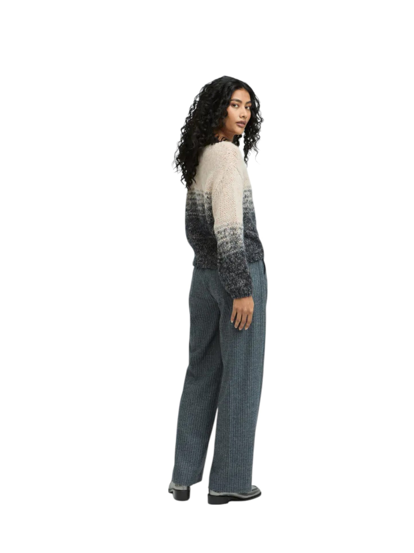 Geklede grijze broek met krijtstreep PHOCUS - Xandres