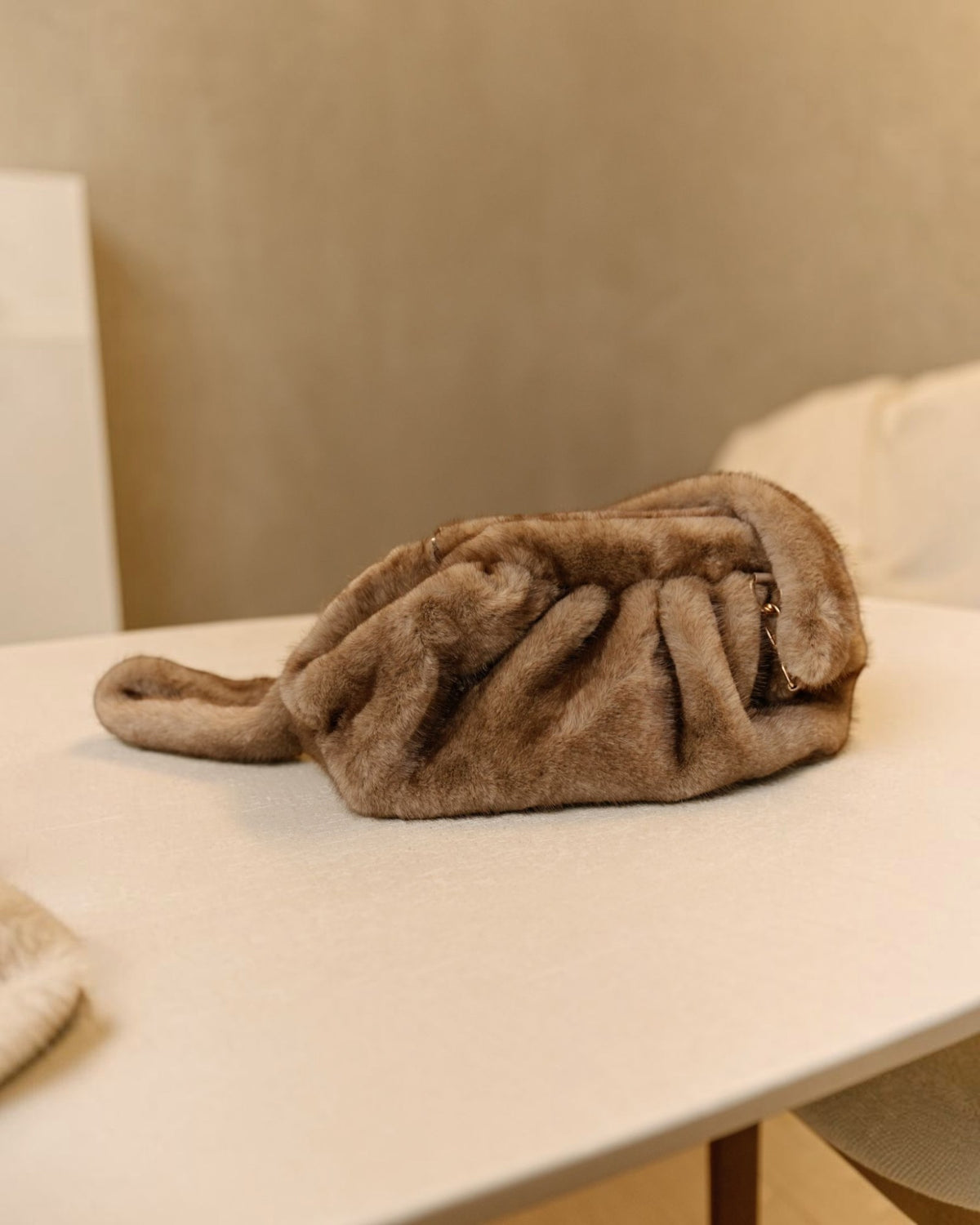 Bonten handtas taupe
