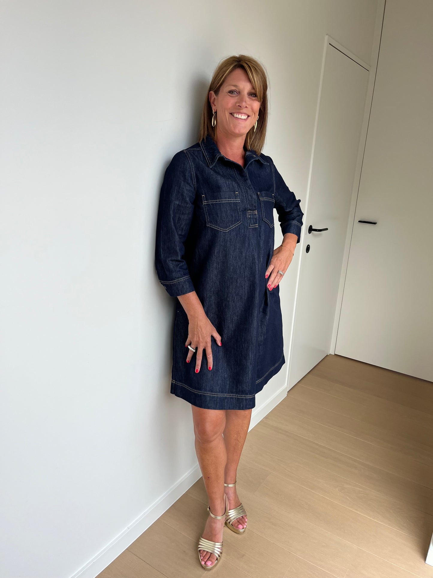 Senso - donkerblauw jeanskleedje VEGAS S1970