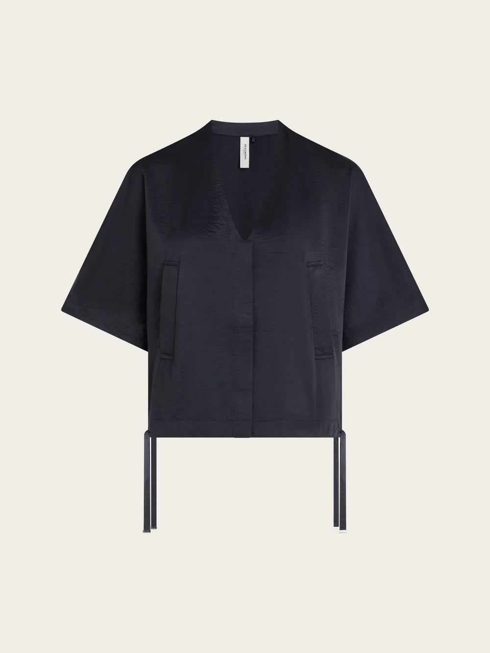 Beaumont - CIRO blauwe vest satijn