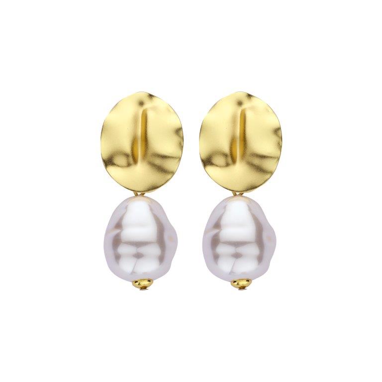 Les Cordes - oorbellen DOB142 wit