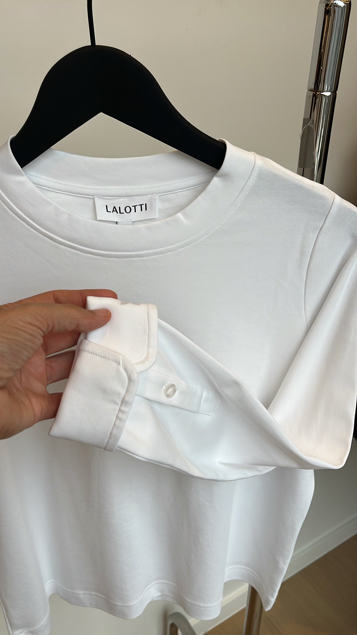 Lalotti Levi t-shirt lange mouwen wit