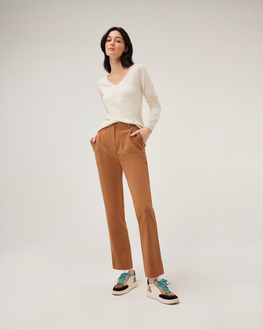 Bruine broek EHP309 - Leo&Ugo