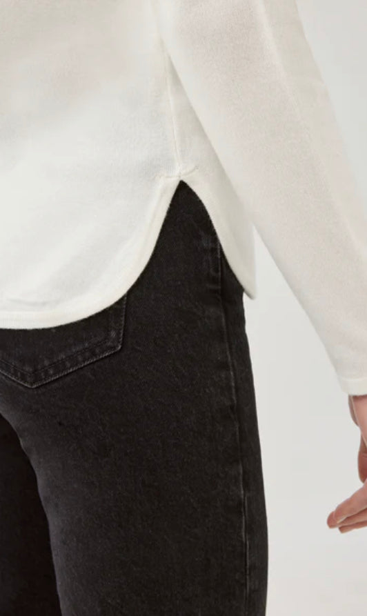 Ecru pull JOEL v-hals Leo&Ugo (CW411)