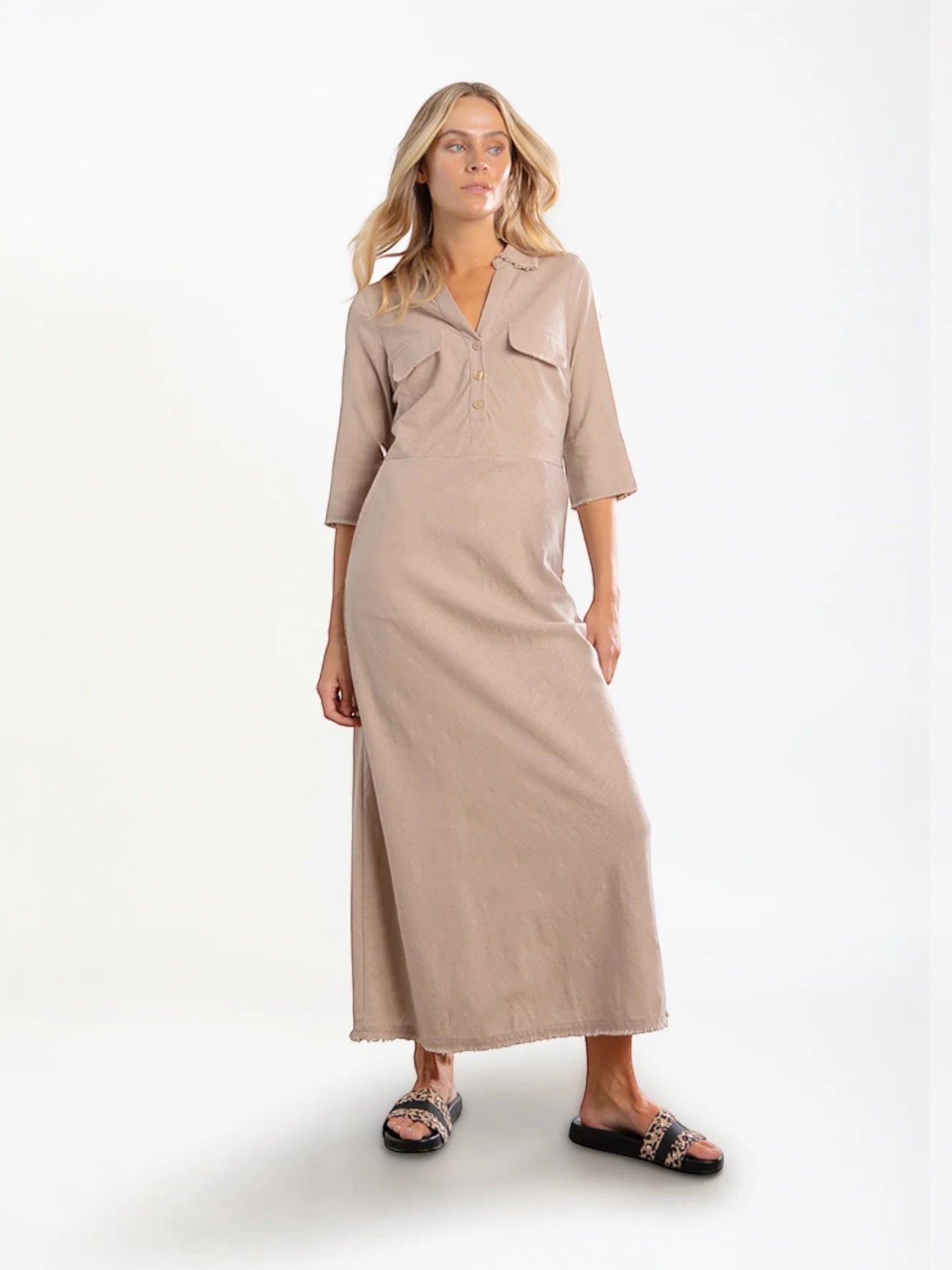 Kleedje beige/ bruin - Coster Copenhagen (252-5205)