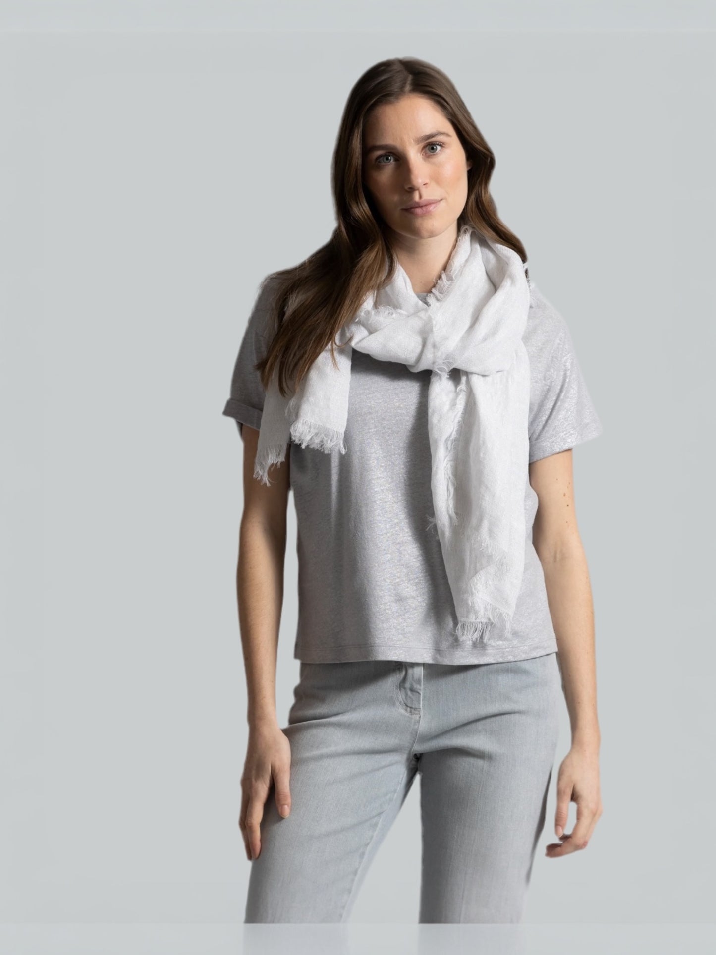 Zilverkleurige t-shirt SEVER - Gigue