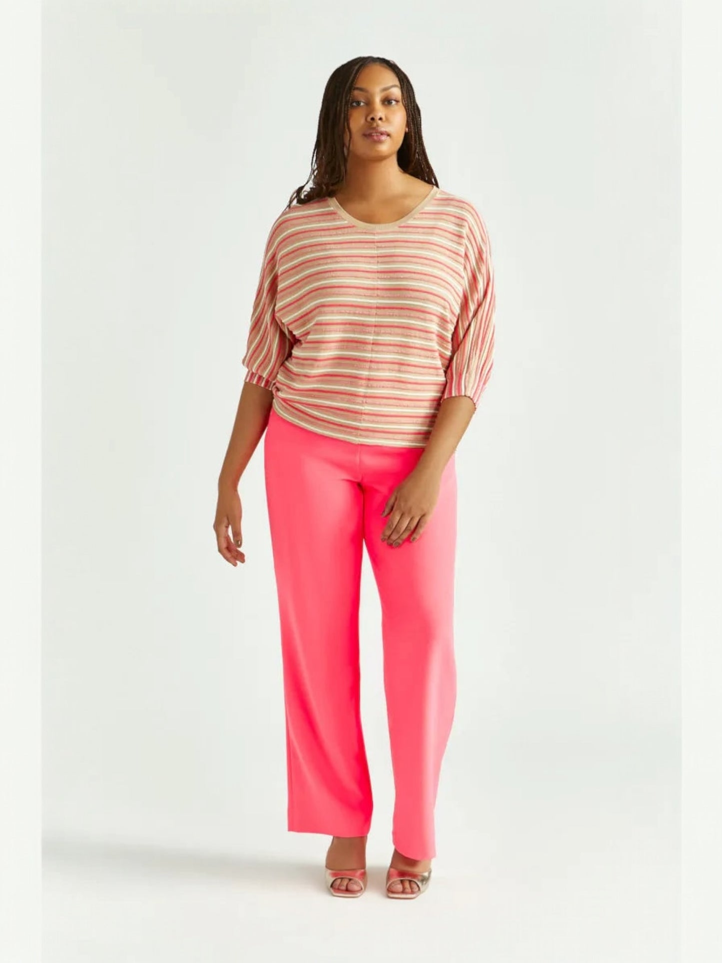 Gestreepte pull met pofmouw GABONI - Xandres
