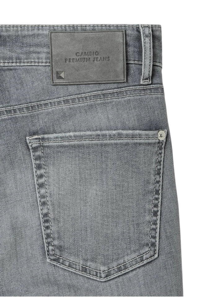 Cambio - Grijze flared fit jeans Paris Flared
