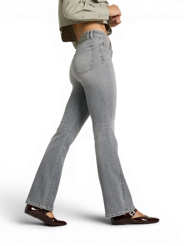 CAMBIO Paris Flared Jeans Grijs – HR Superstretch Denim