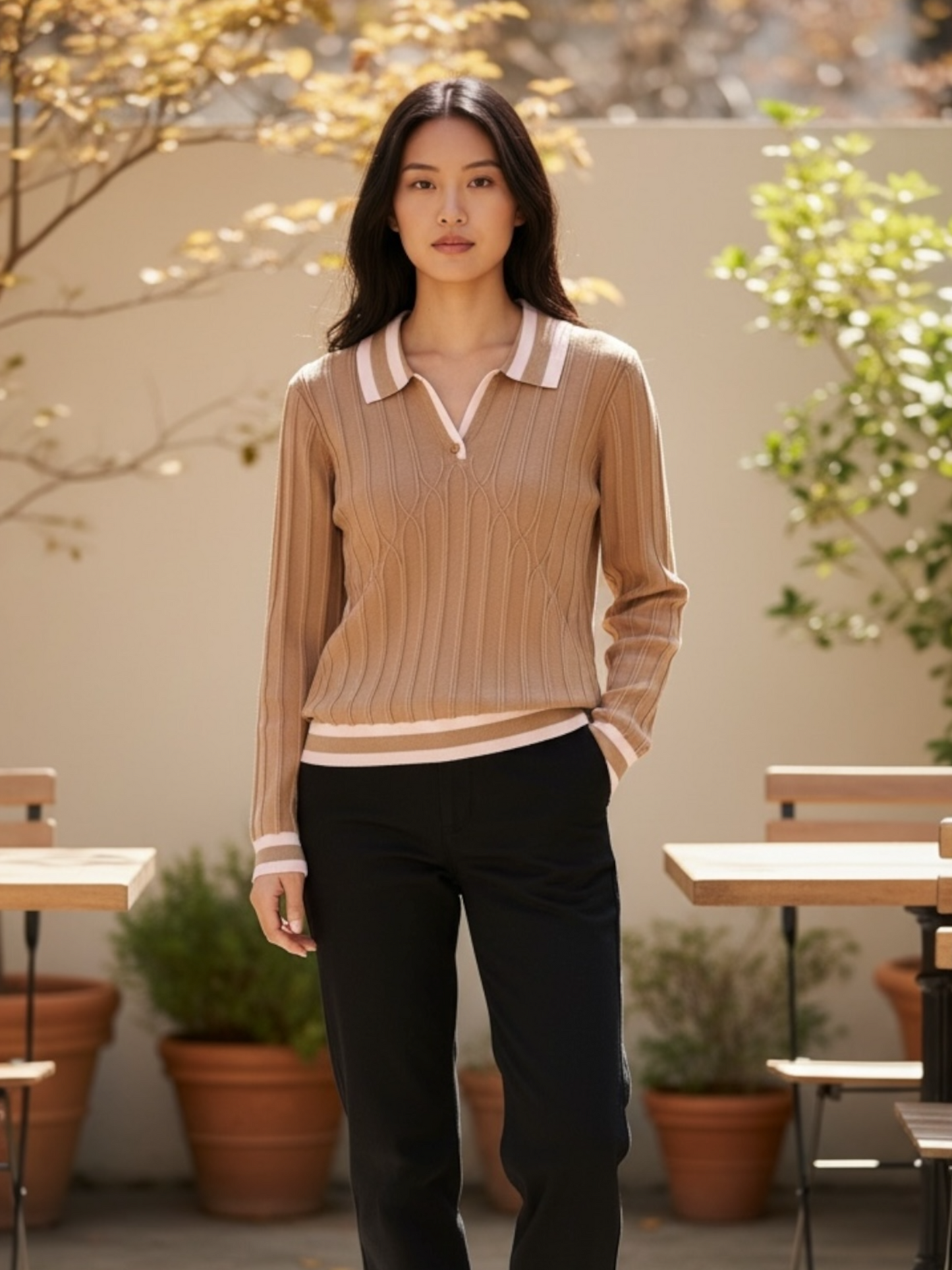 Leo&Ugo - Pull Beige ( Aw130/Beige/Pink )