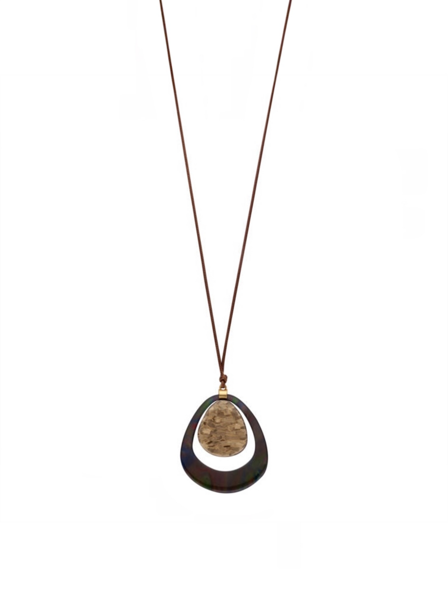 Les Cordes - ketting KONDO taupe