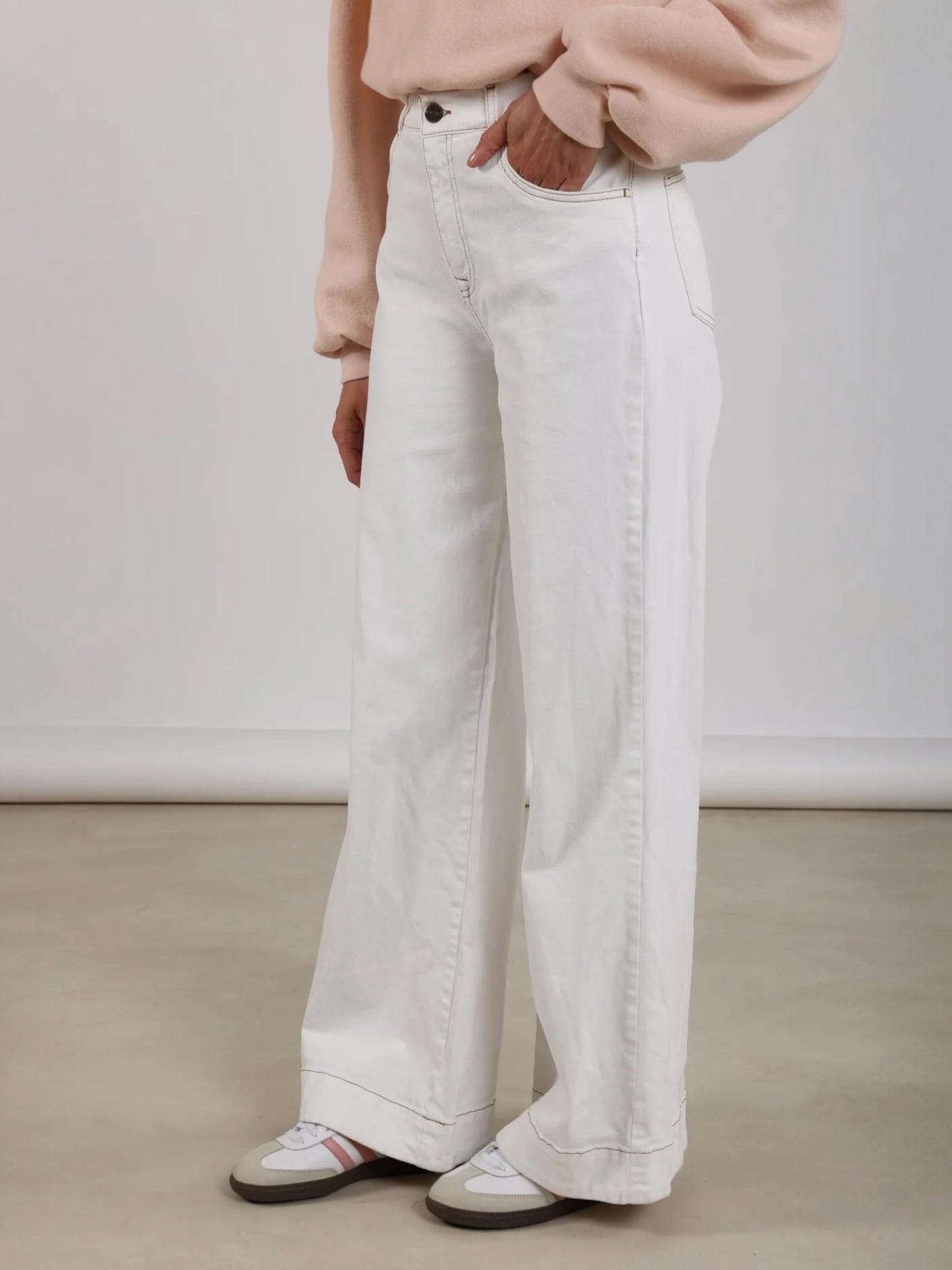 ABBY jeans off-white - Nukus