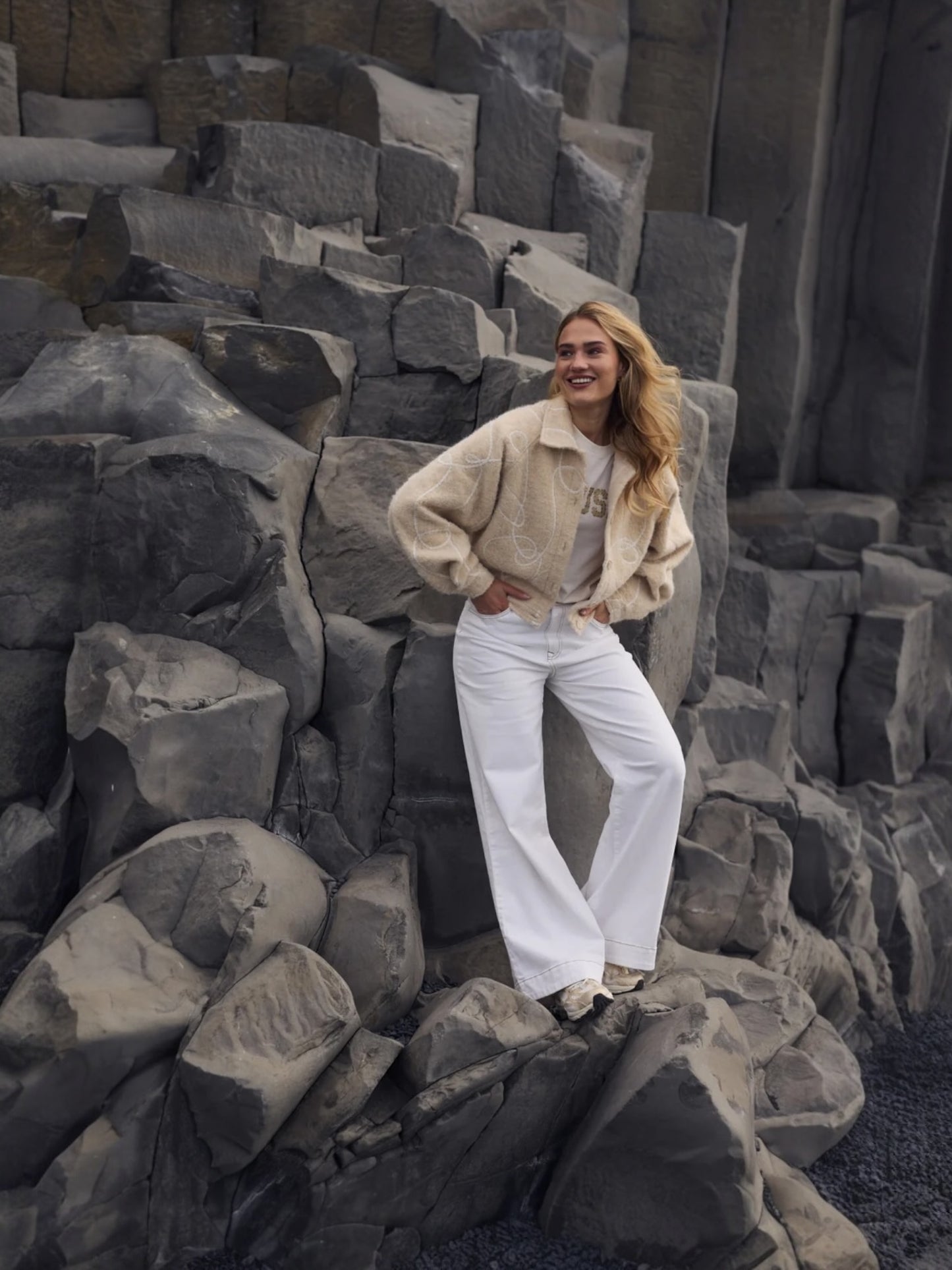 ABBY jeans off-white - Nukus