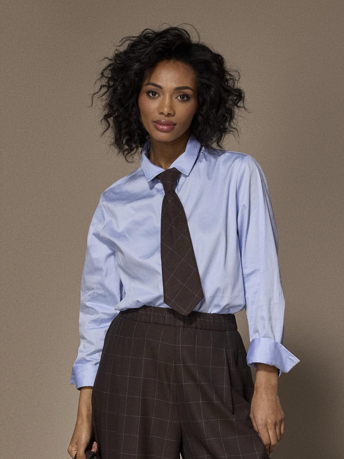 Lalotti Patty lichtblauwe katoenen blouse