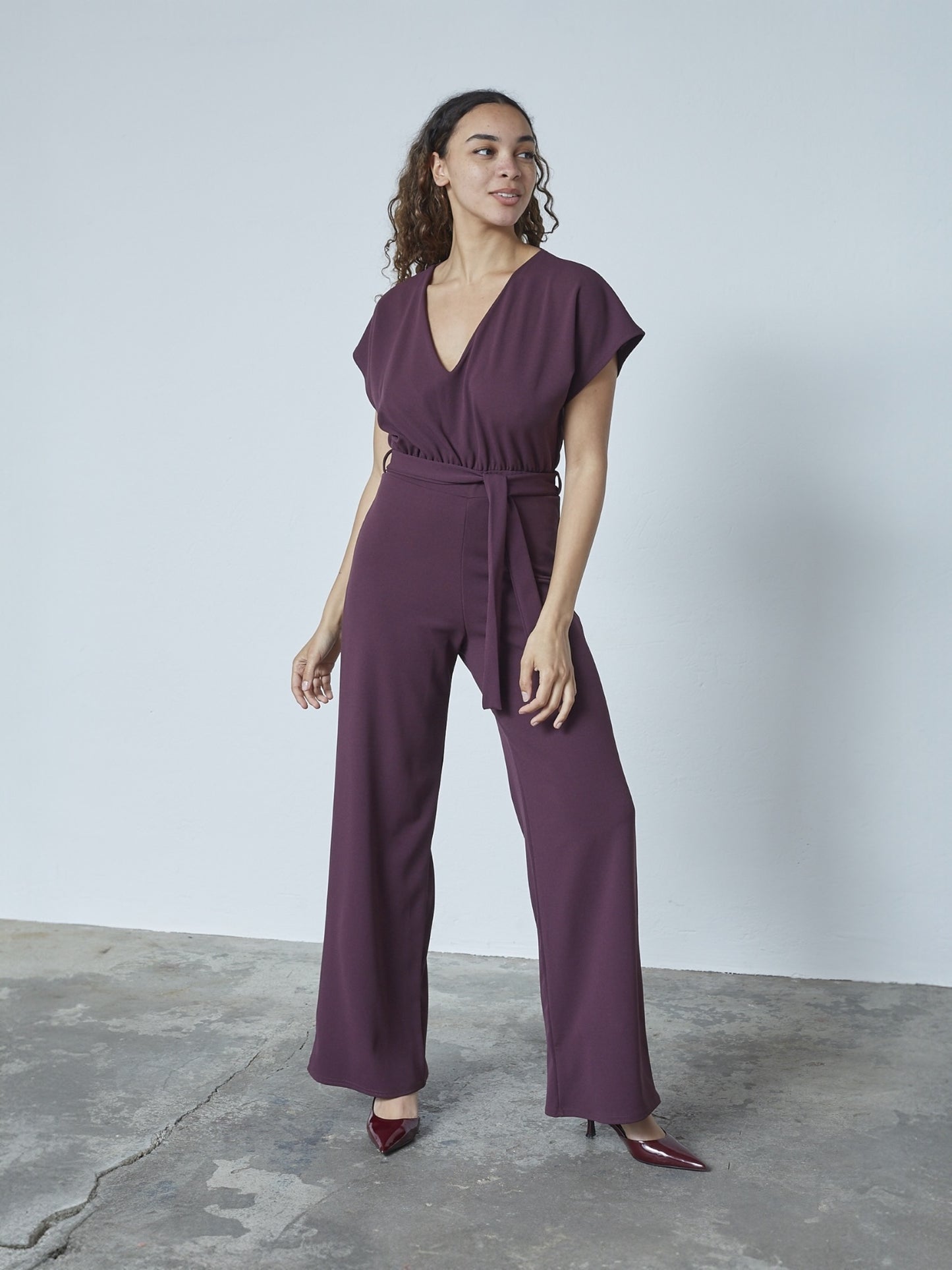 Sisterspoint - jumpsuit GIRL.JU-V bordeaux