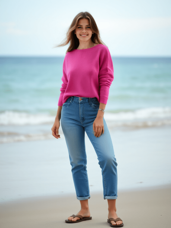 Bonita Avenue - Pull BORA - pink passion