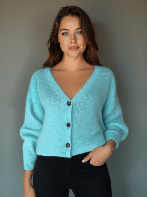 Bonita Avenue - Gilet KATE met knopen - limpet shell