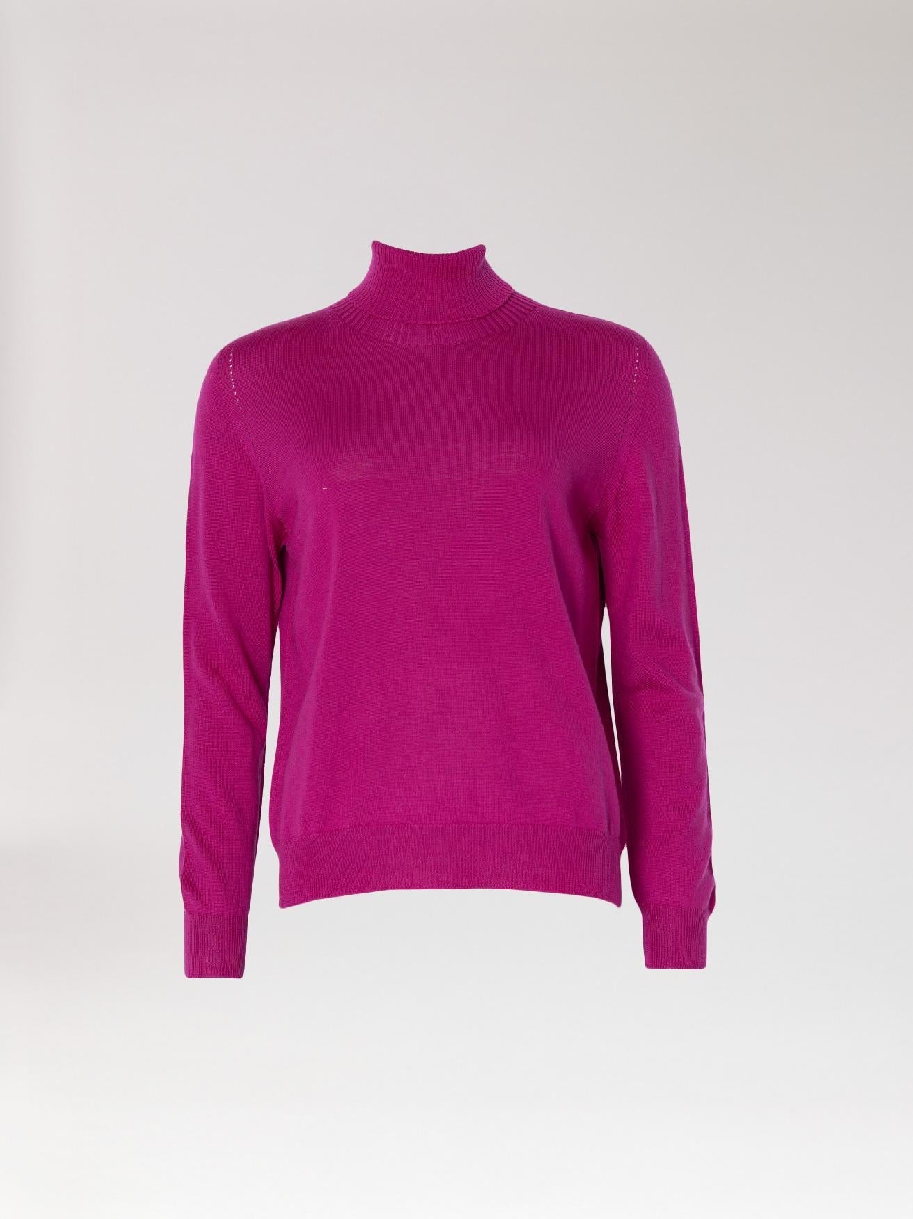 Lalotti - pull MARA violet turtleneck