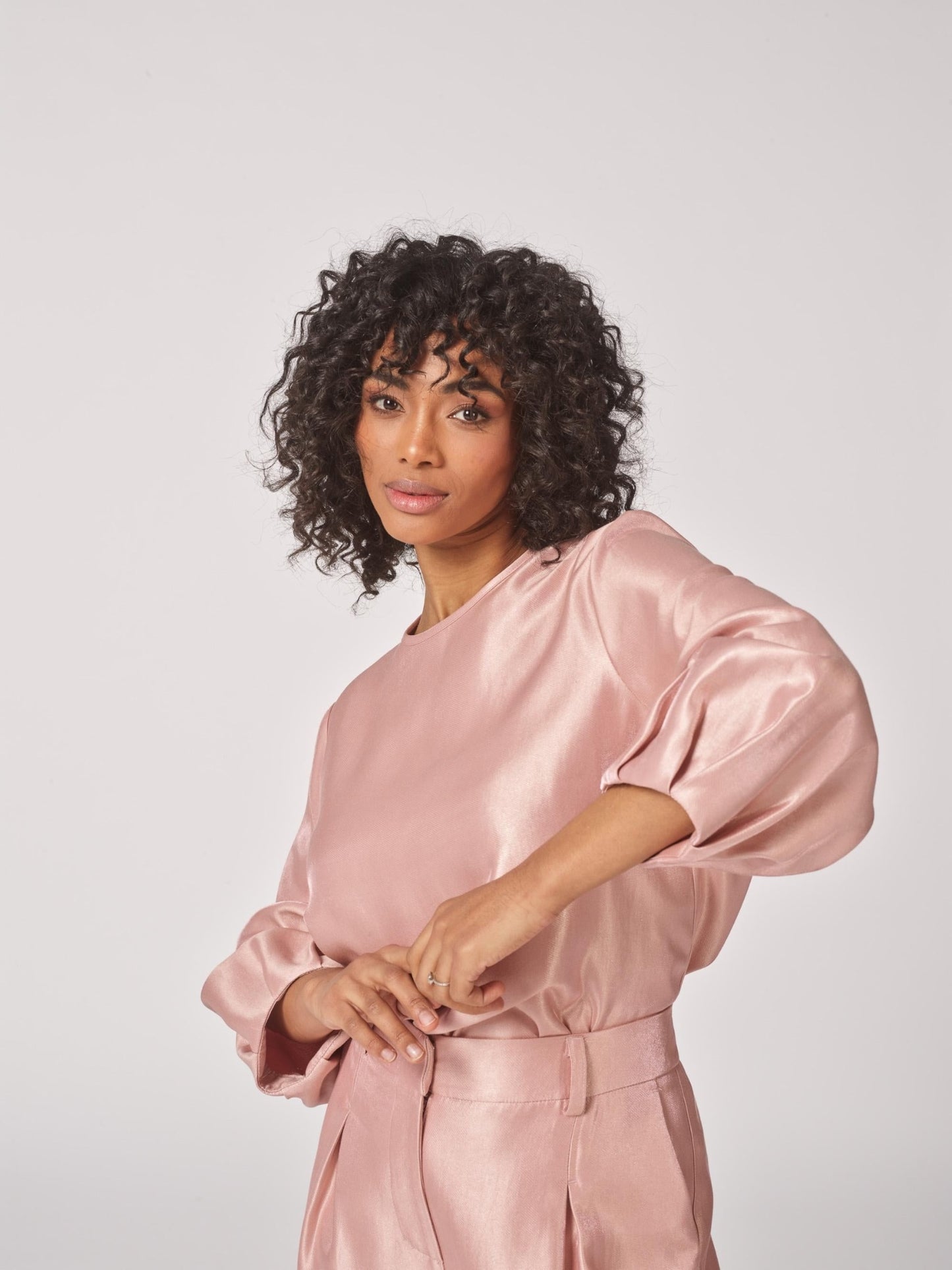 Lalotti - EMMA bloes in satijn - light pink
