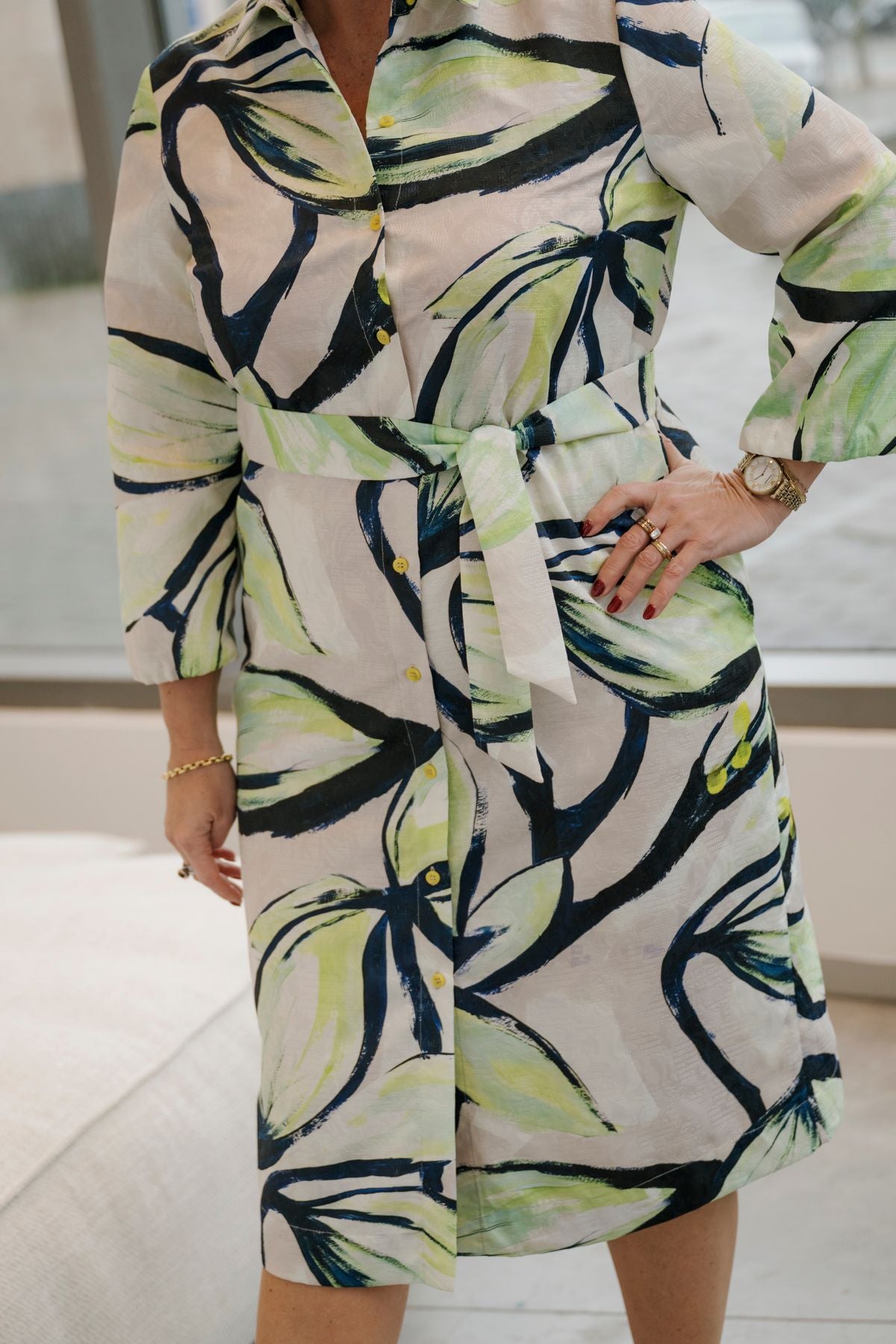Jurk met bloemenprint KELLIS - Xandres