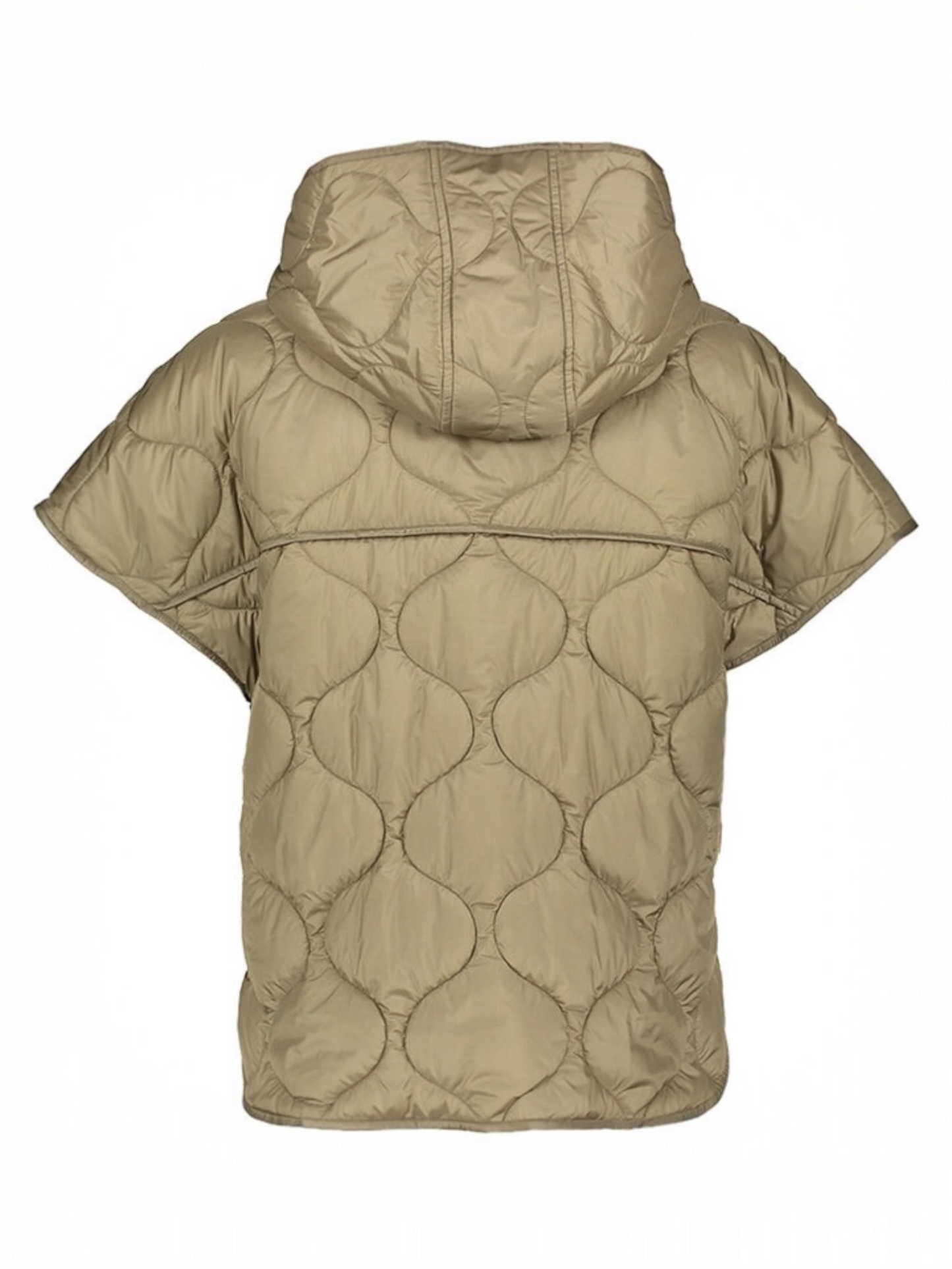 Beaumont - kaki jas CASSIA korte mouw en kap