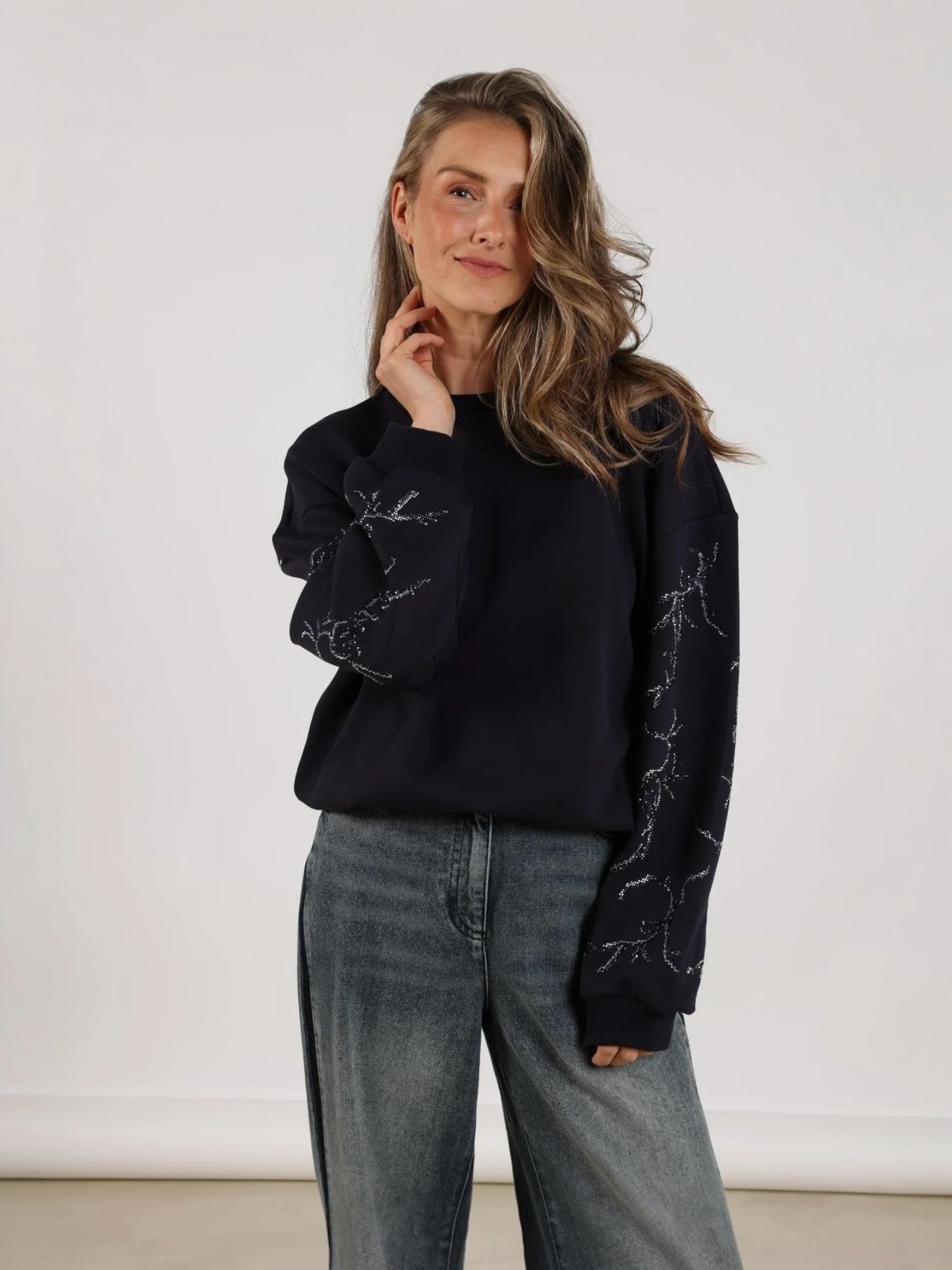 Nukus - Sweater SUZANNE navy