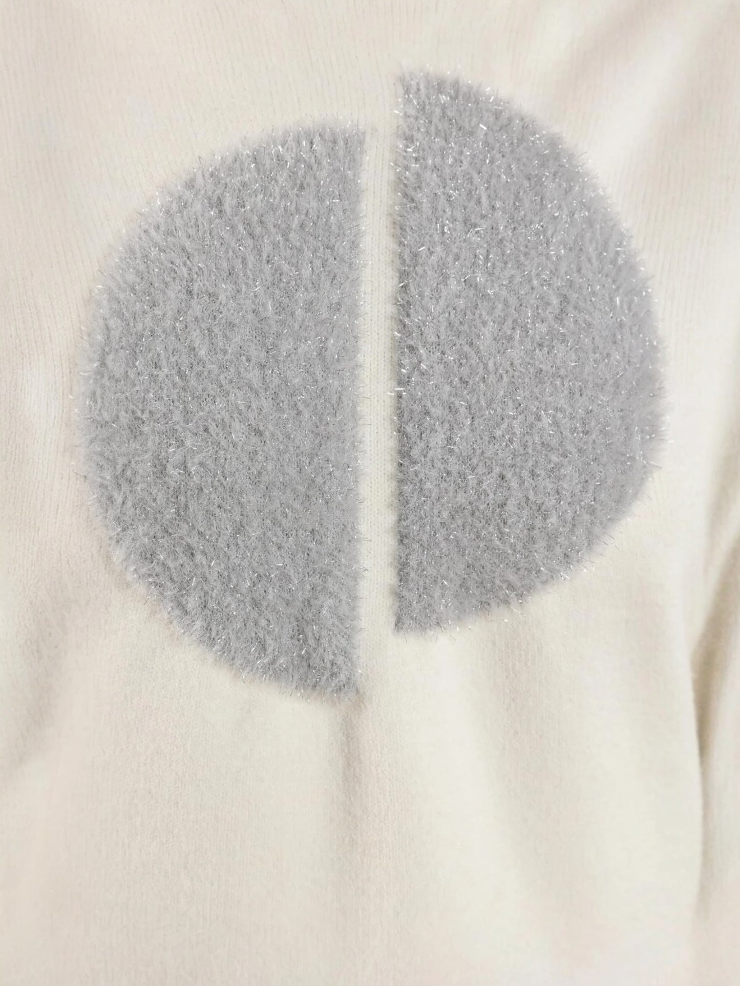 Nukus - Pull INTARSIA off-white