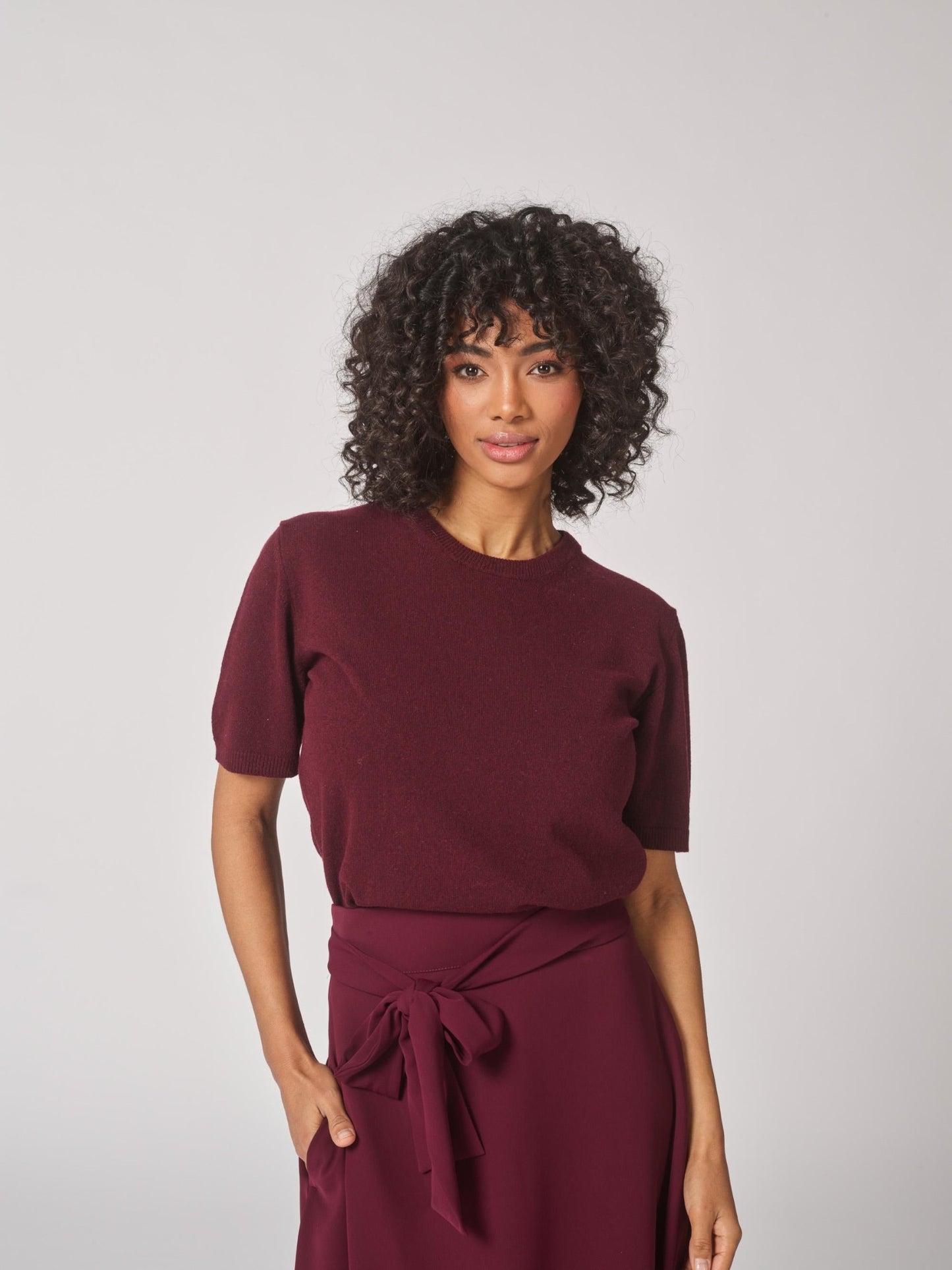 Lalotti - pull korte mouwen SIRIAH burgundy