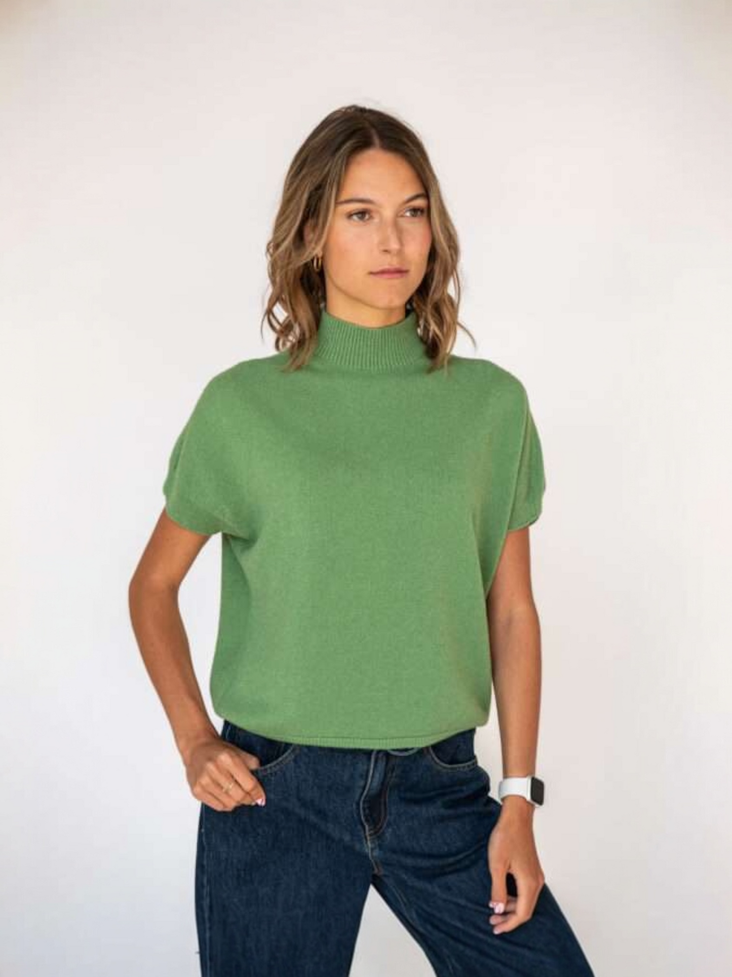 Bonita Avenue - Pull BILLIE viscose - Olive mist