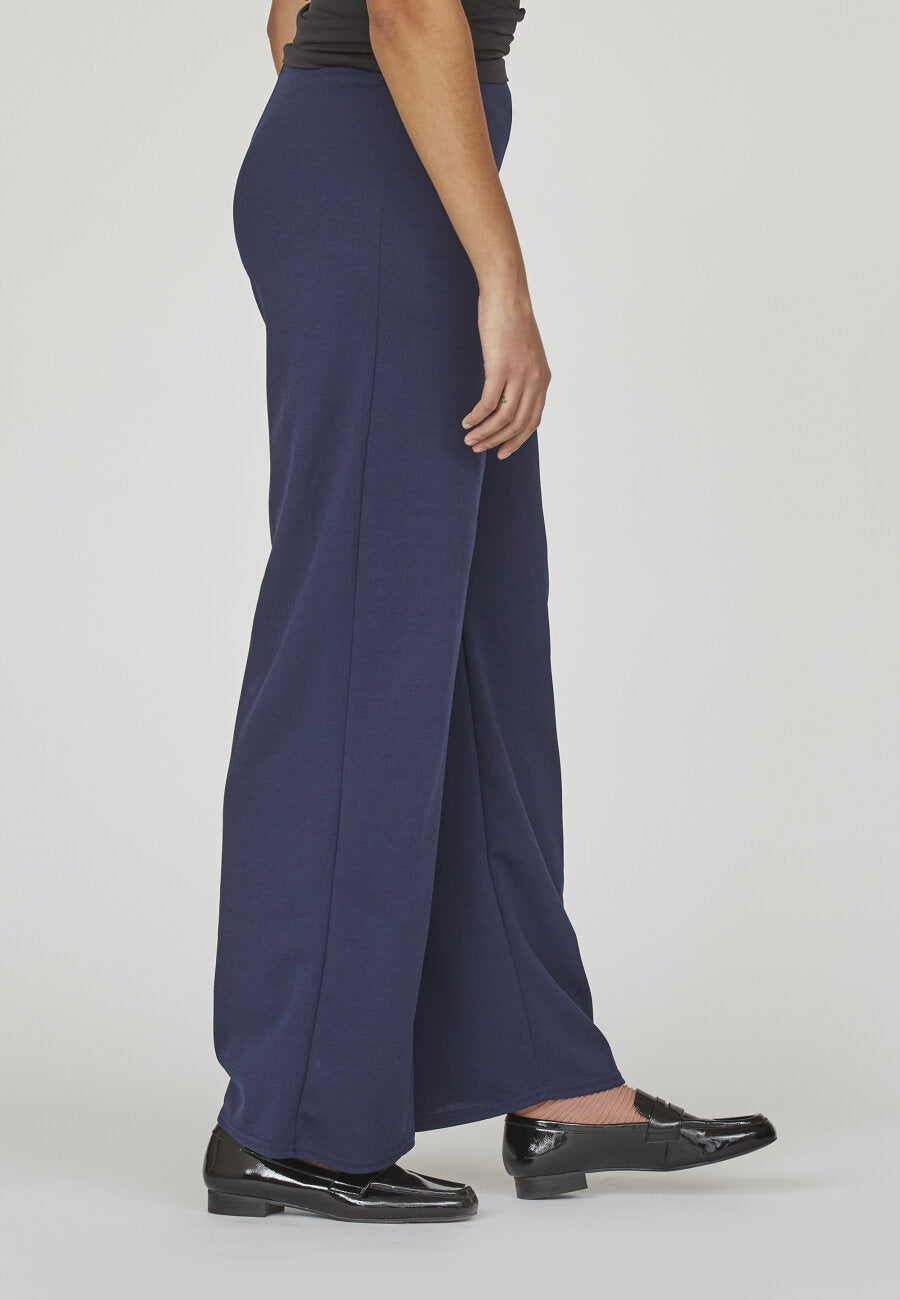 Blauwe losse broek GLUT hoge taille - Sisterspoint