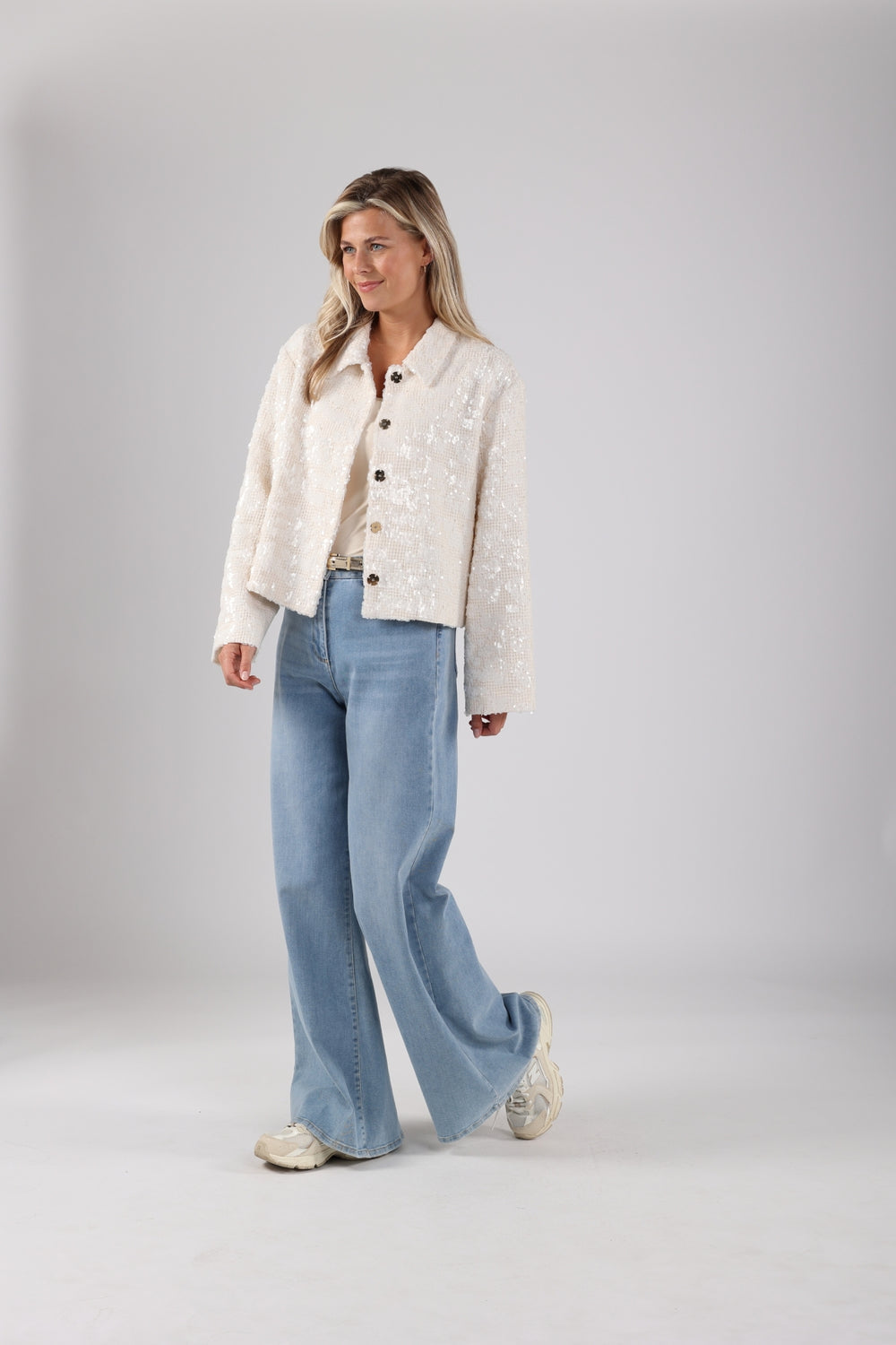 Nukus - AVA jacket paillet - off white