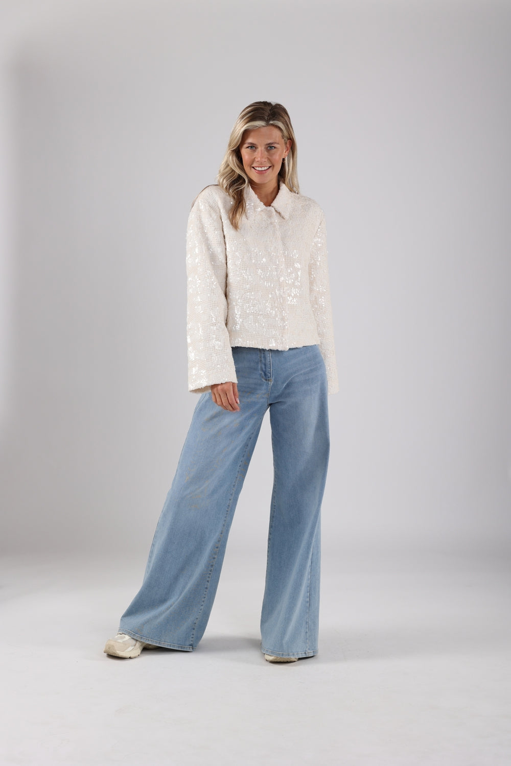 Nukus - AVA jacket paillet - off white