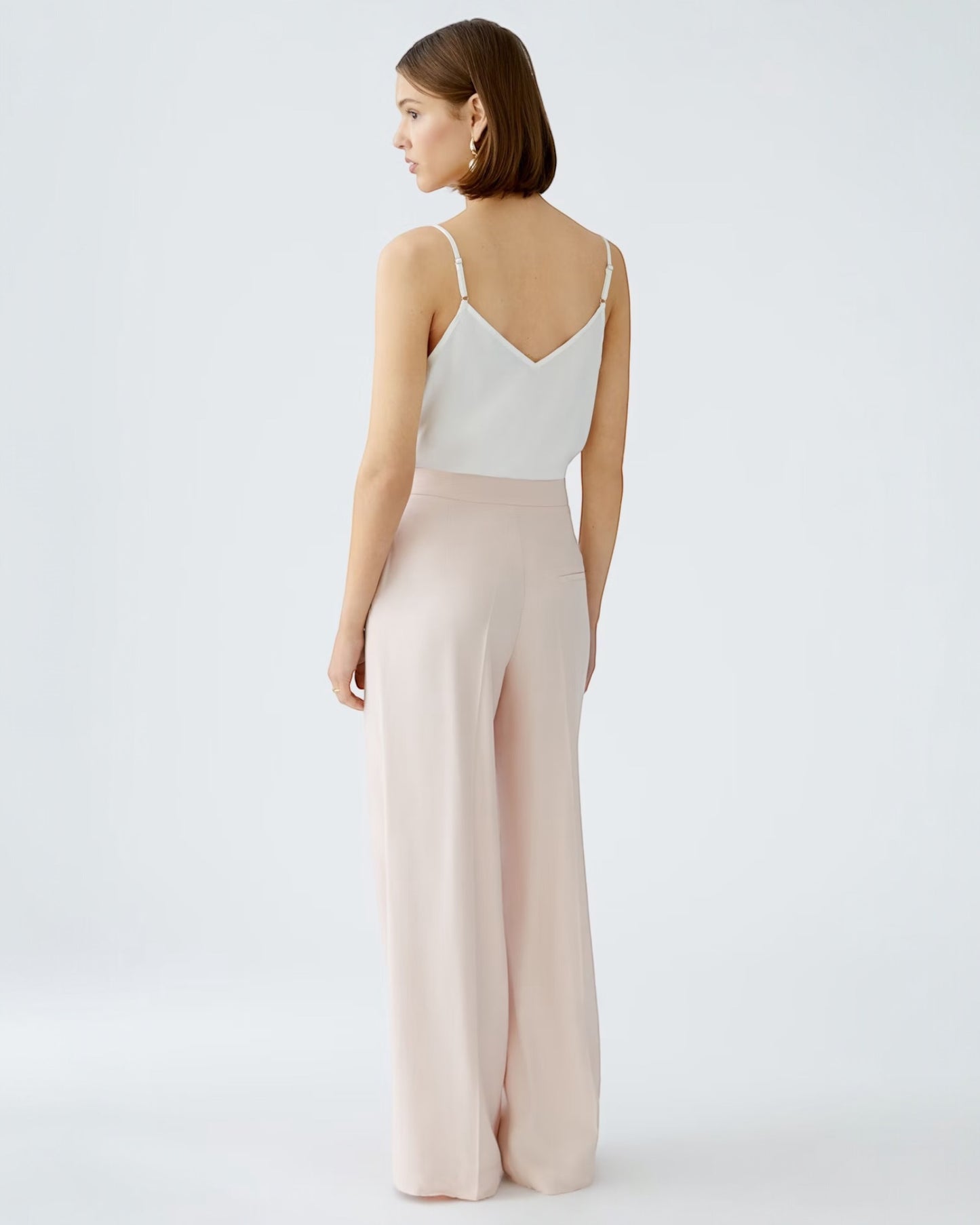 Roze broek wijde benen (92043) - Oui