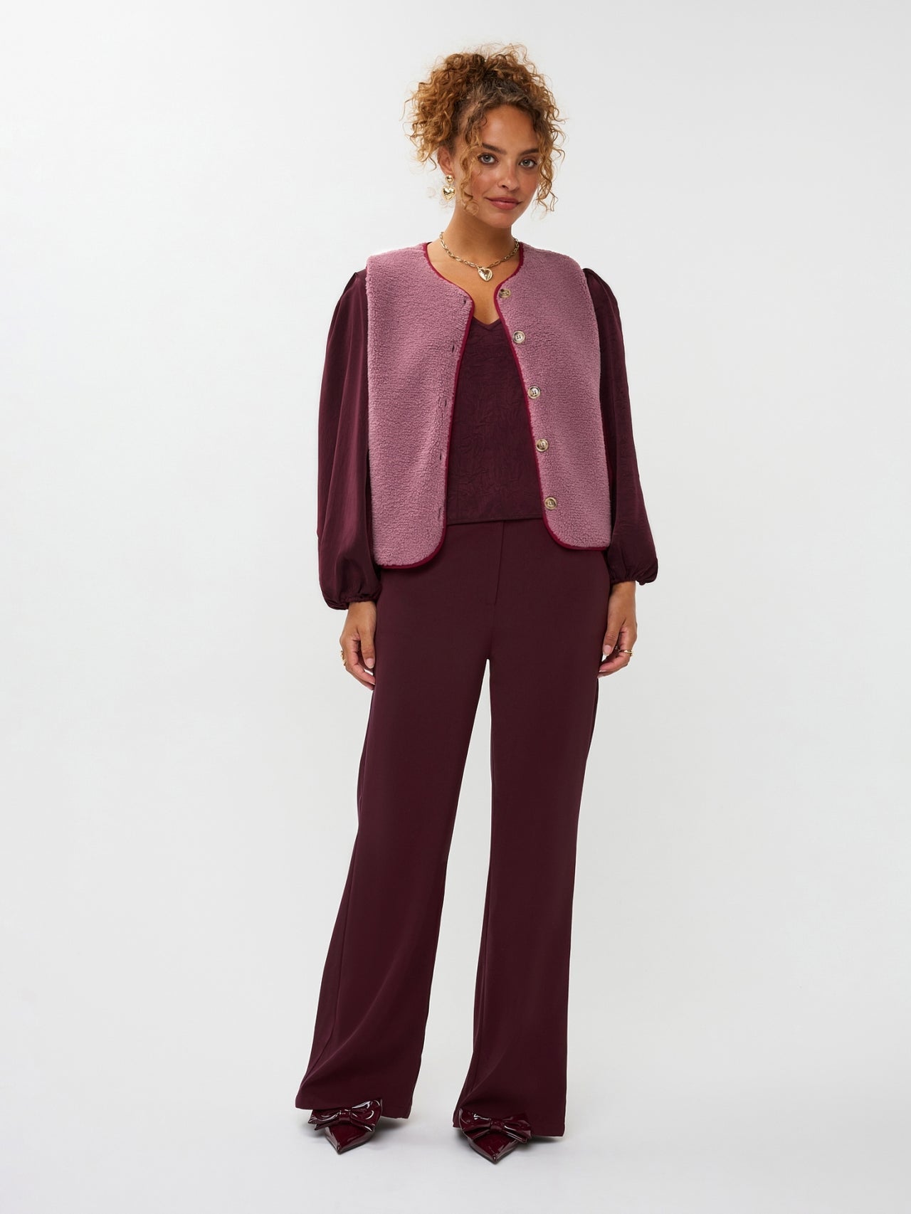 Ydence - gilet PUCK | kleur MAUVE