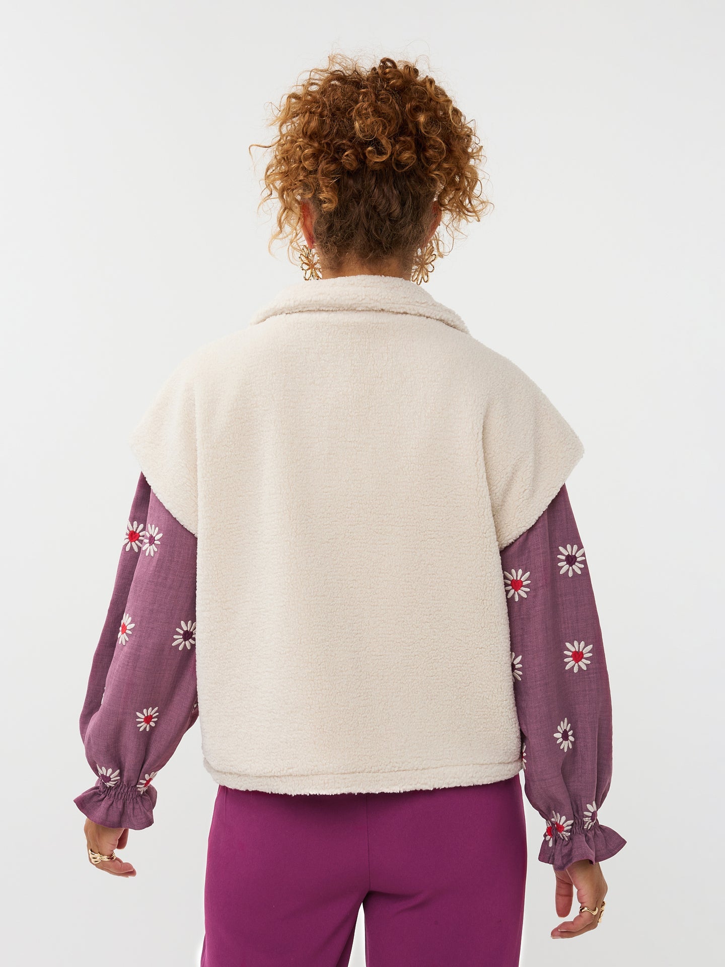 Ydence- gilet REJOU | ECRU