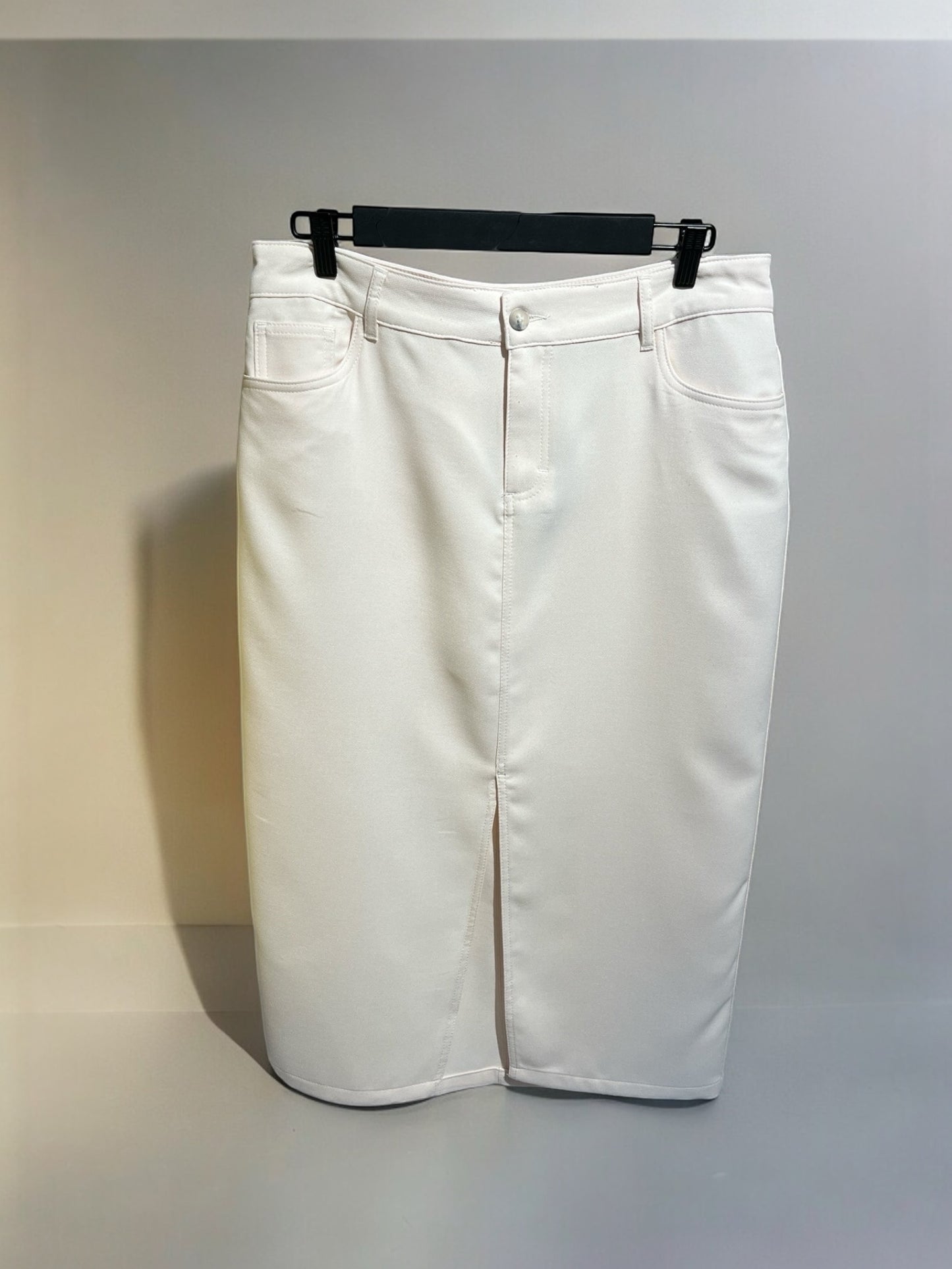 Ecru rok JULIA met split-Tout Simplement