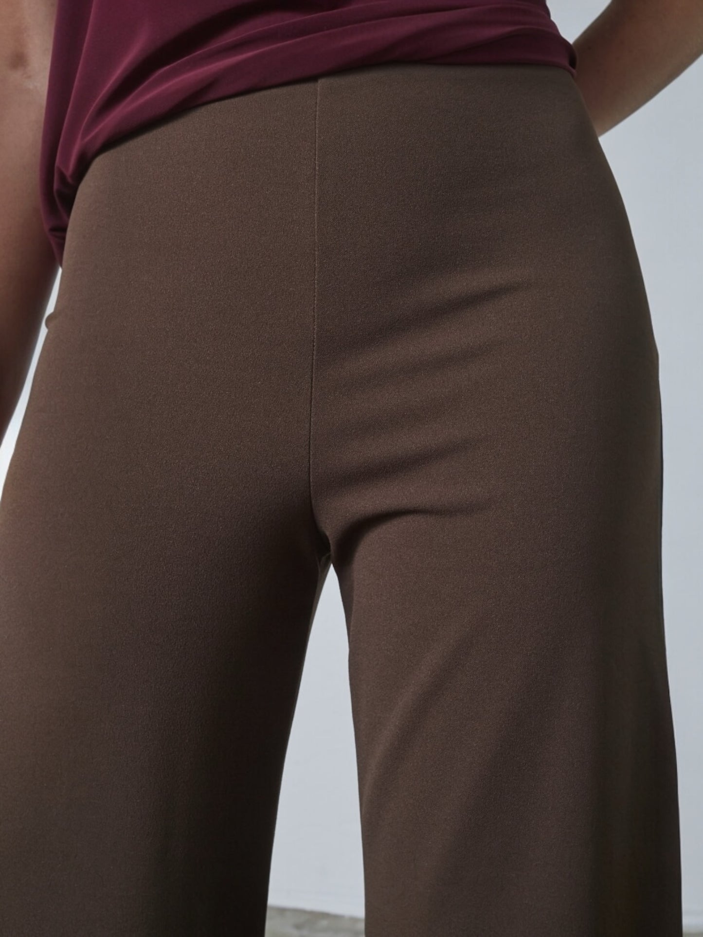 Bruine losse broek GLUT hoge taille - Sisterspoint