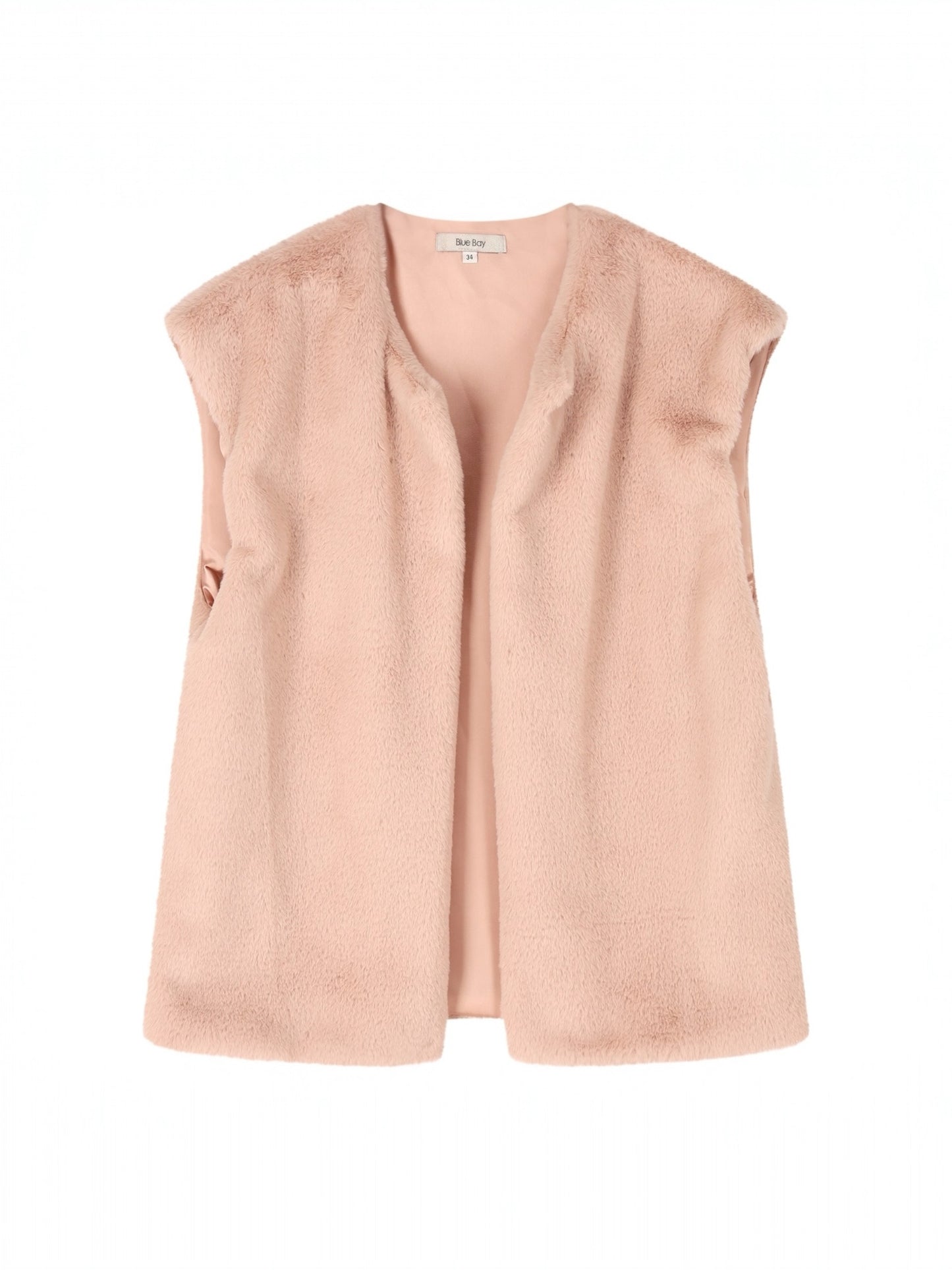 Blue Bay - fluffy bodywarmer FAE winterroze