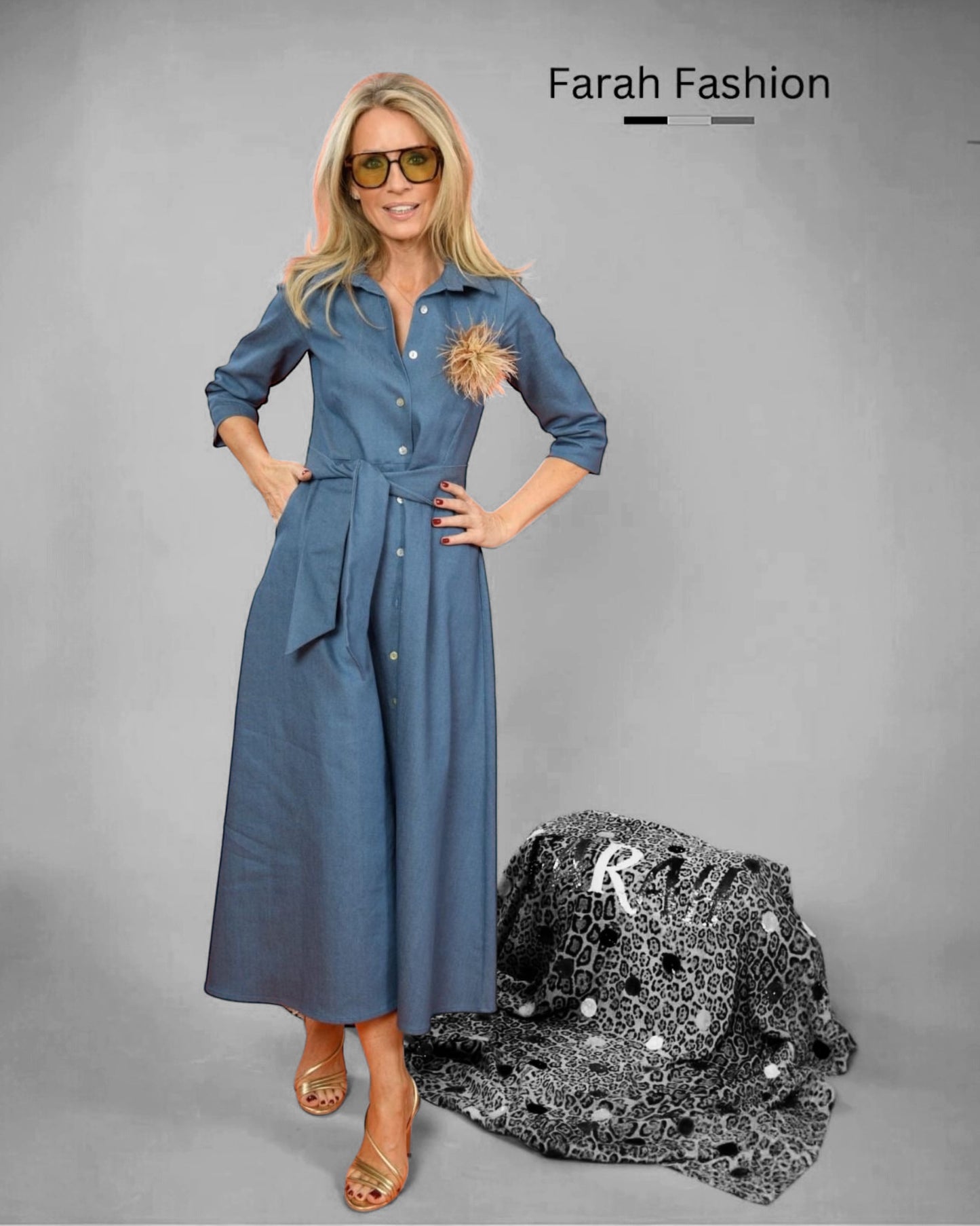 Jeanskleed lang BOBO - Farah Fashion