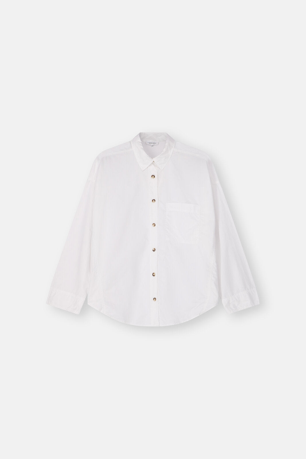 Witte katoenen bloes HOLLY met knopen - Terre bleue