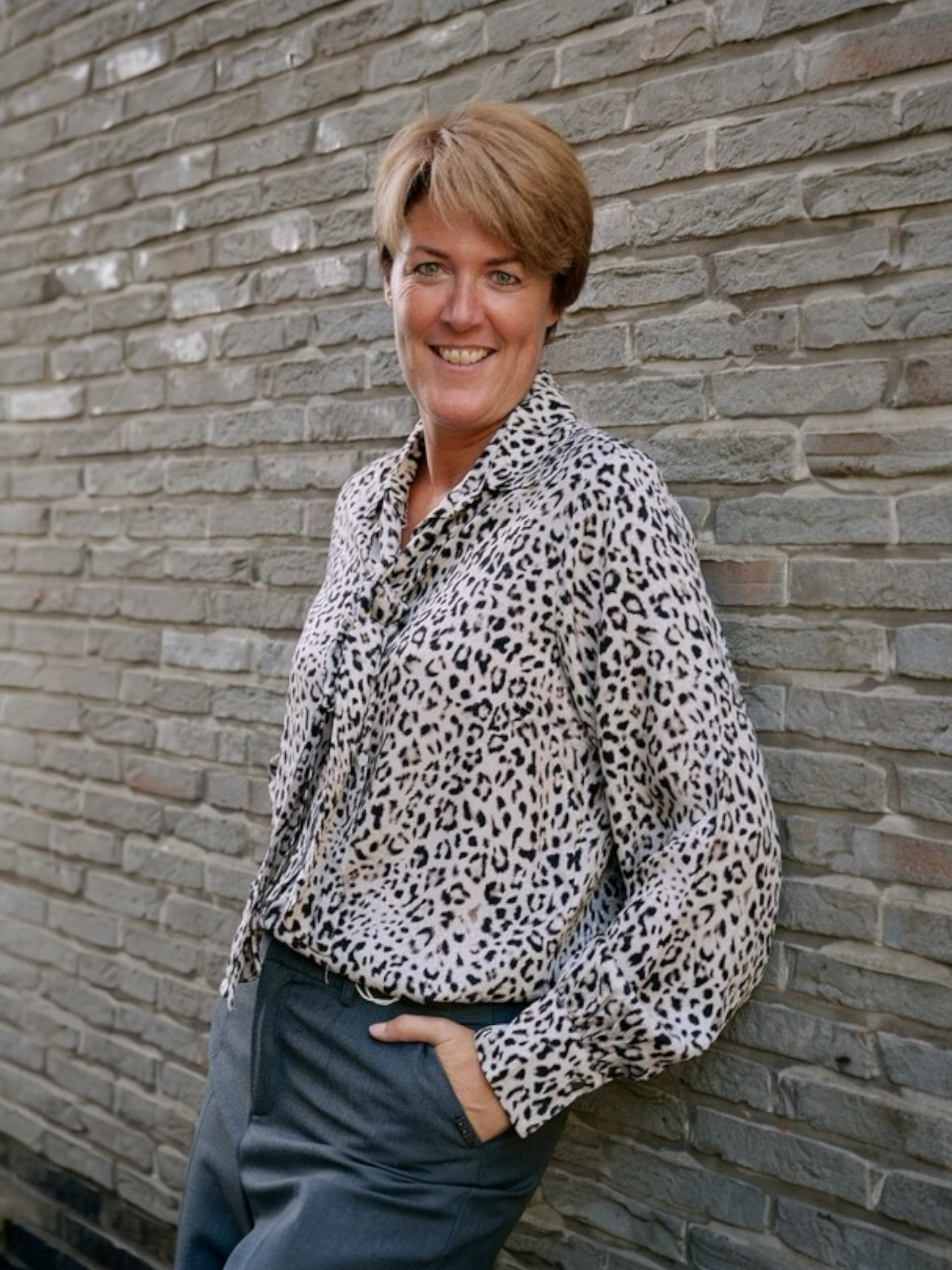 Beaumont - MEREL bloes luipaardprint
