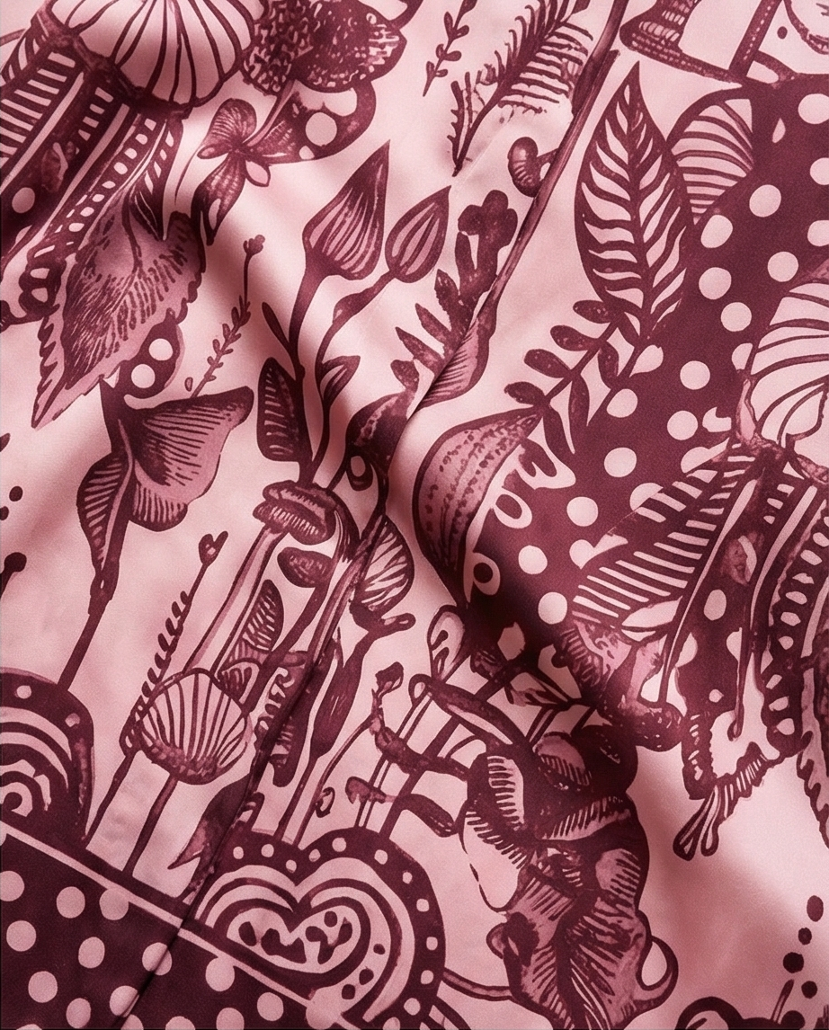 Farah - kleed FATI print roze